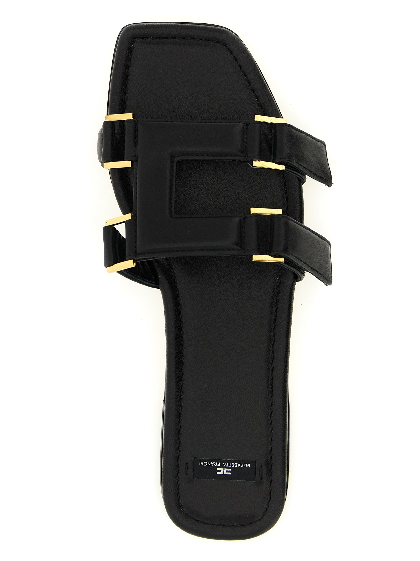 Lambskin Women's Slides - Elisabetta Franchi - Modalova