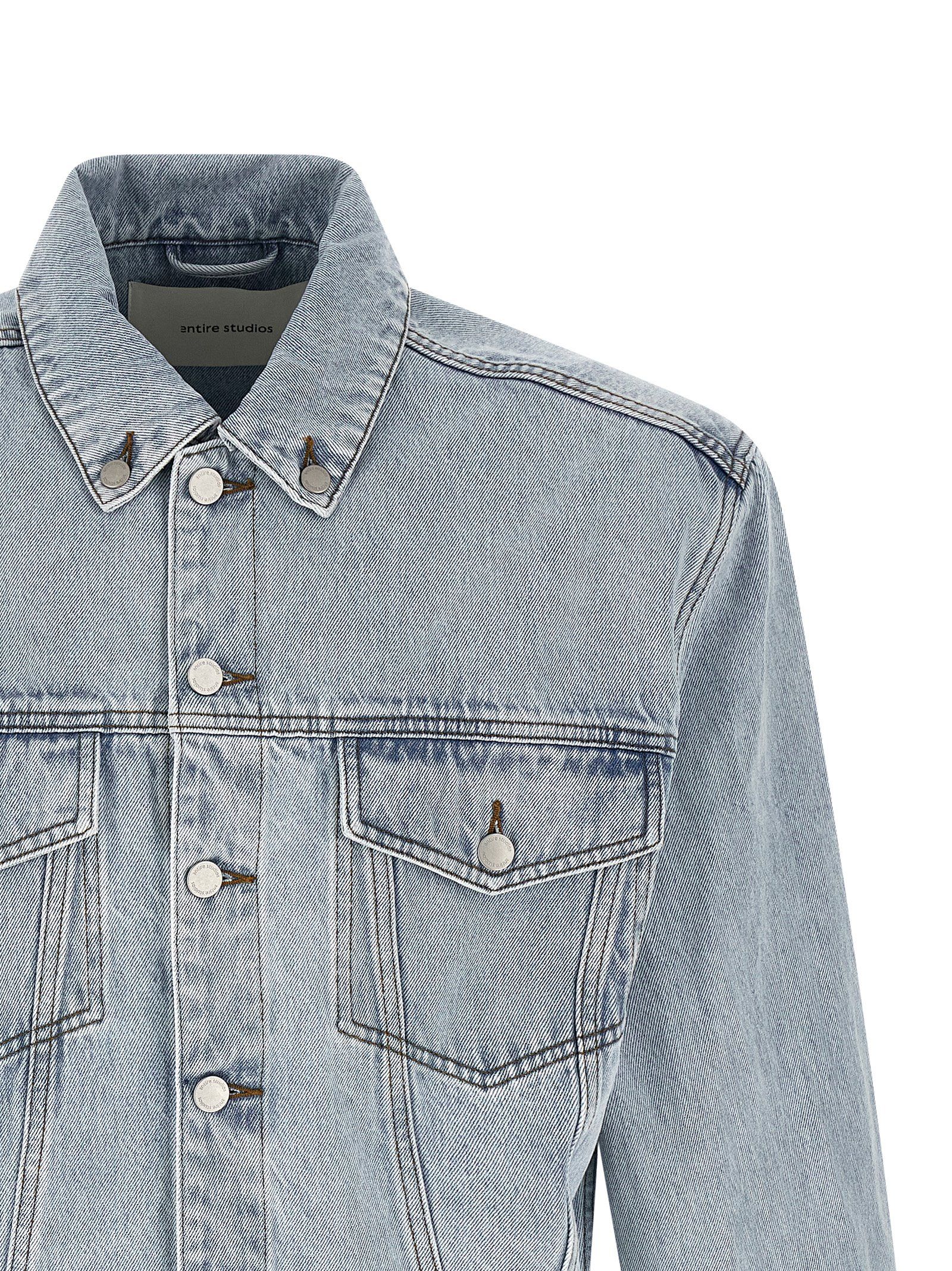 Cotton Denim Men's Jacket - Entire Studios - Modalova