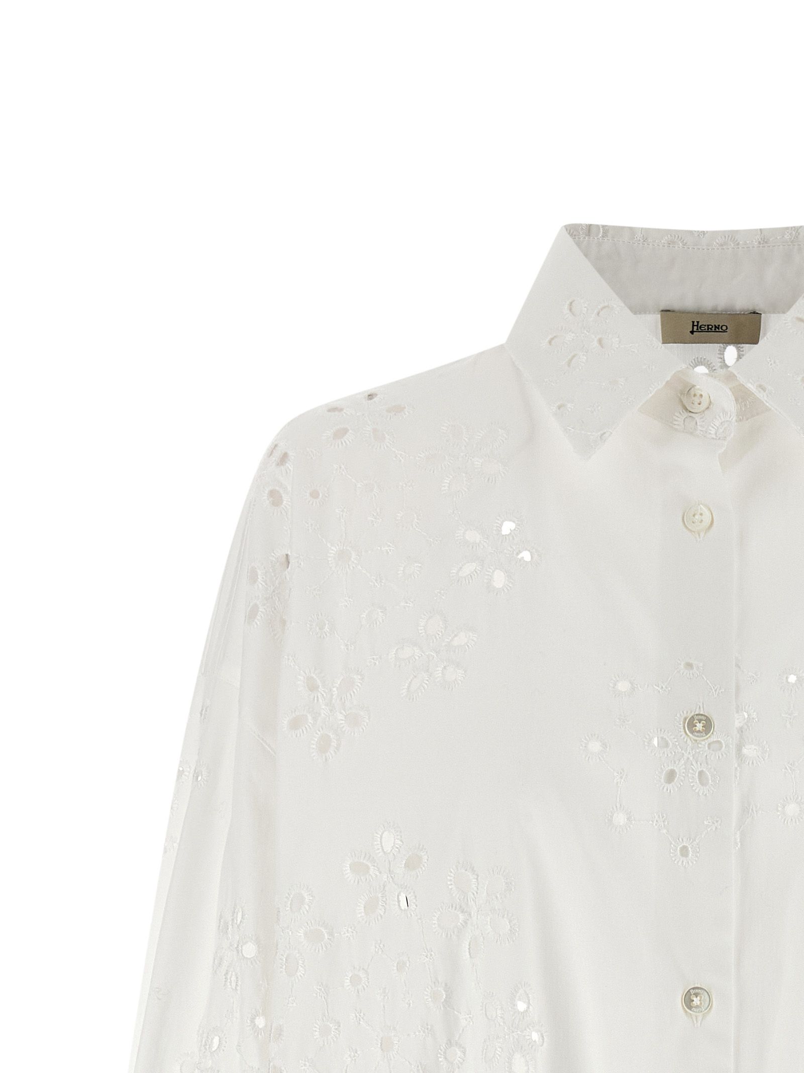 Herno White Cotton Women's Blouse - Herno - Modalova