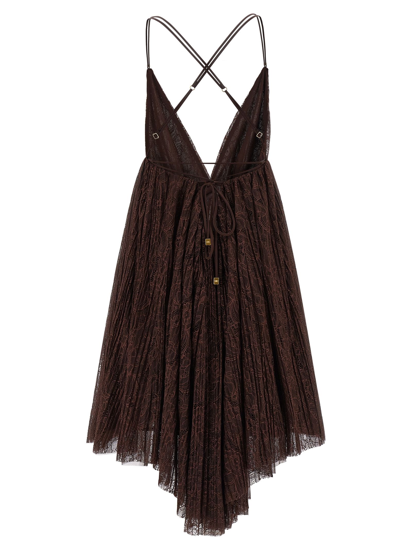 Polyamide Short Women's Dress - Elisabetta Franchi - Modalova