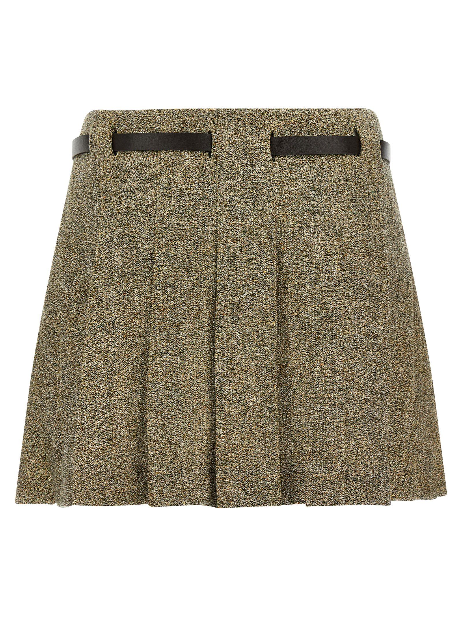 Linen Long Women's Skirt - Ferragamo - Modalova