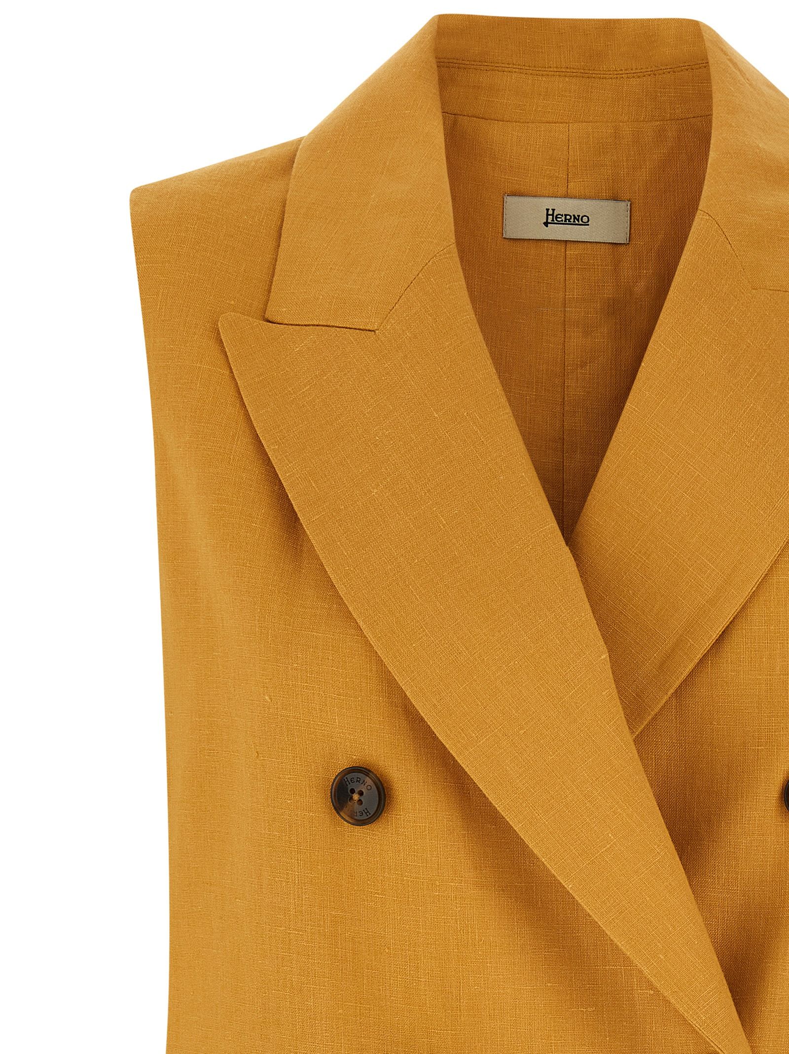 Linen Sleeveless Women's Jacket - Herno - Modalova
