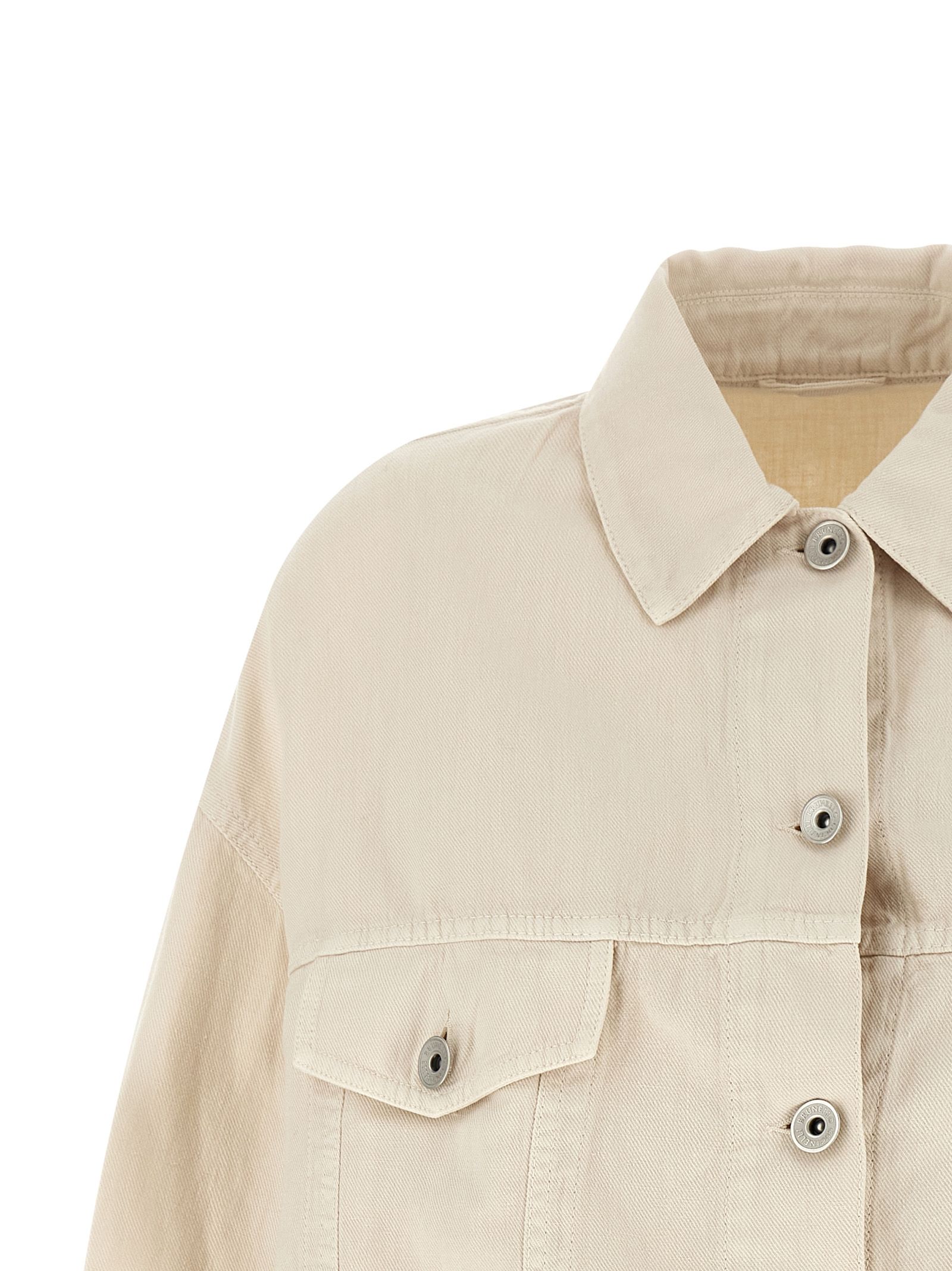 Cotton Denim Women's Jacket - Brunello Cucinelli - Modalova