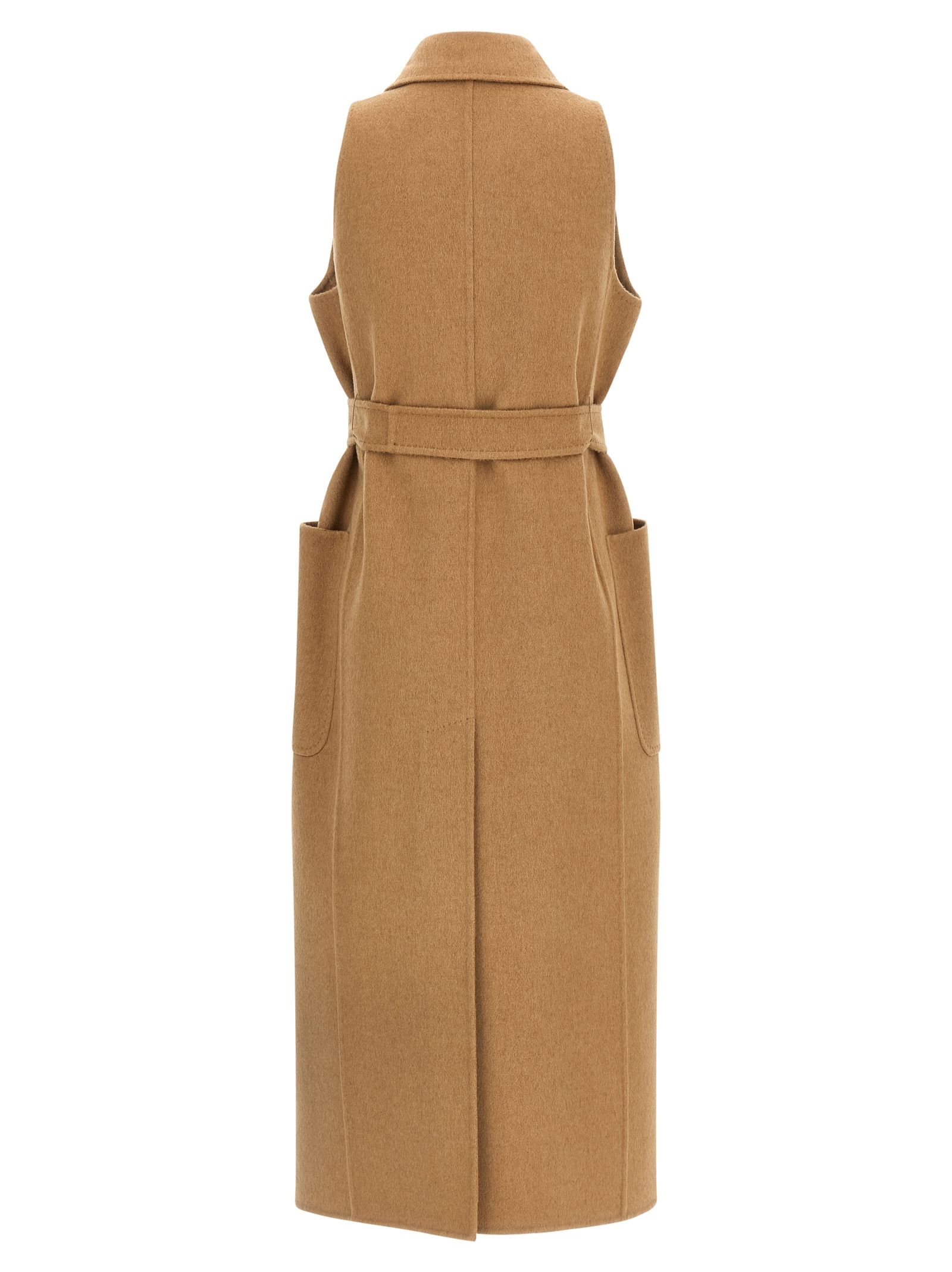 Max Mara Beige Wool Women's Coat - Max Mara - Modalova