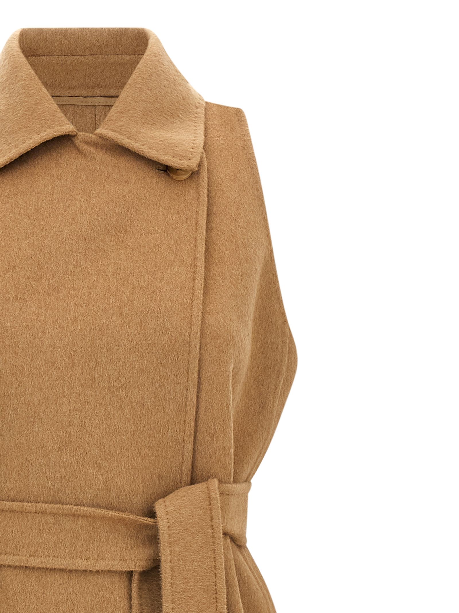 Max Mara Beige Wool Women's Coat - Max Mara - Modalova