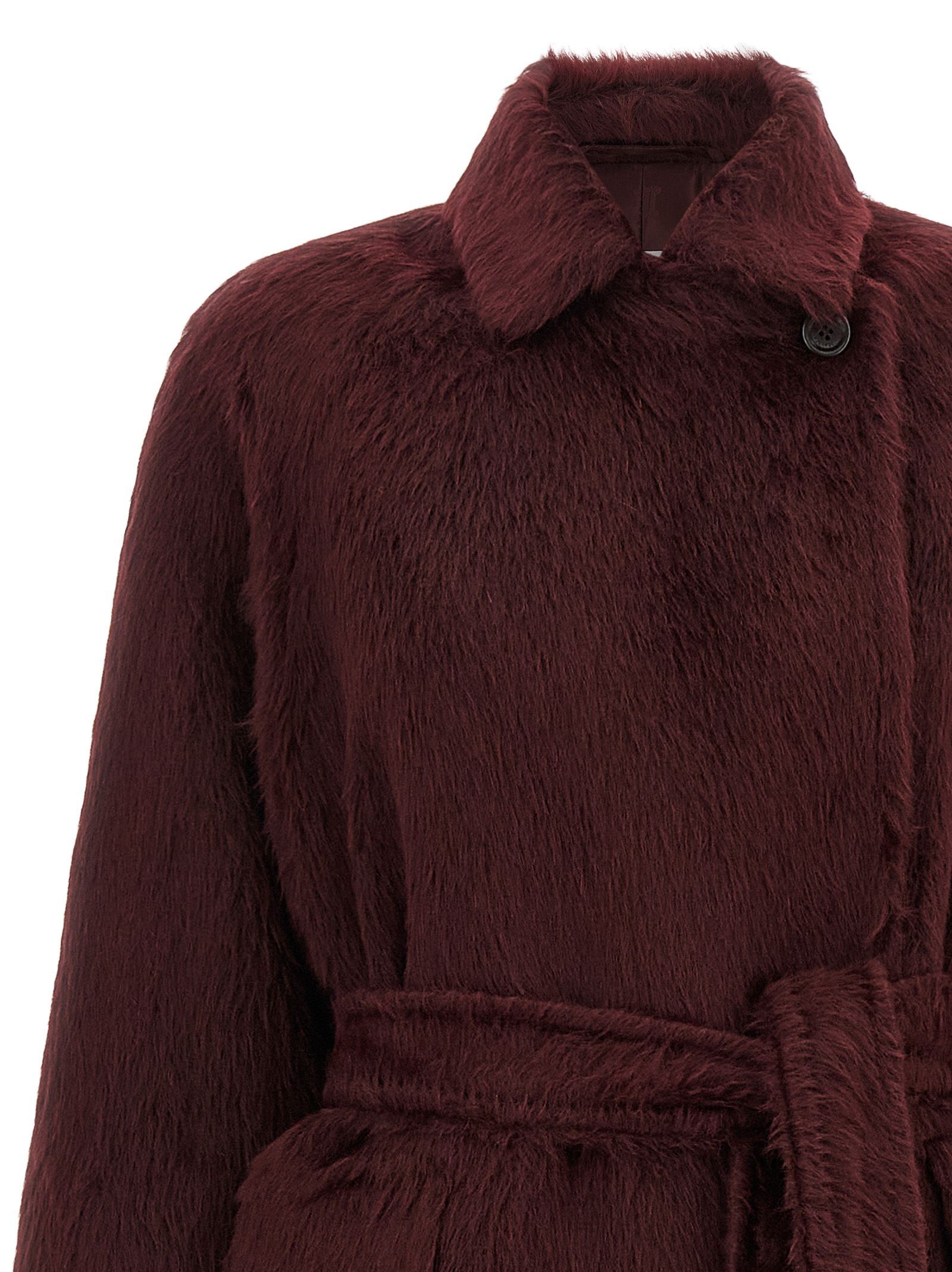 Max Mara Bordeaux Wool Women's Coat - Max Mara - Modalova
