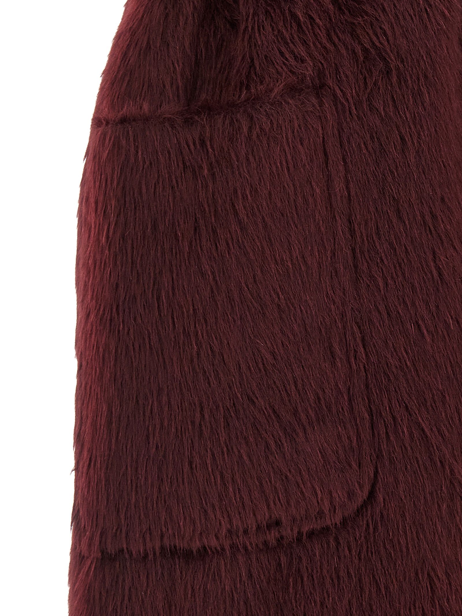 Max Mara Bordeaux Wool Women's Coat - Max Mara - Modalova