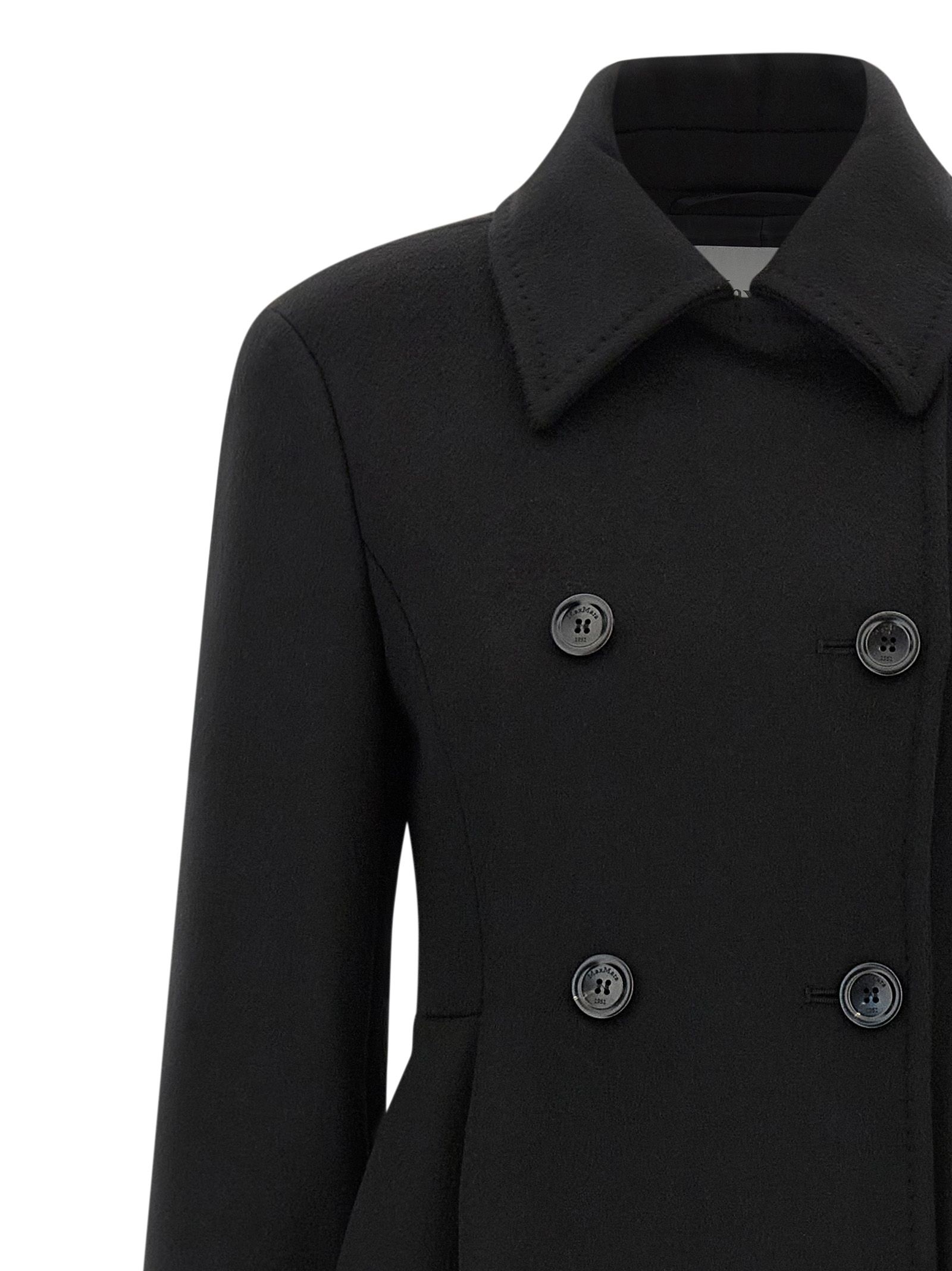 Max Mara Black Wool Women's Coat - Max Mara - Modalova
