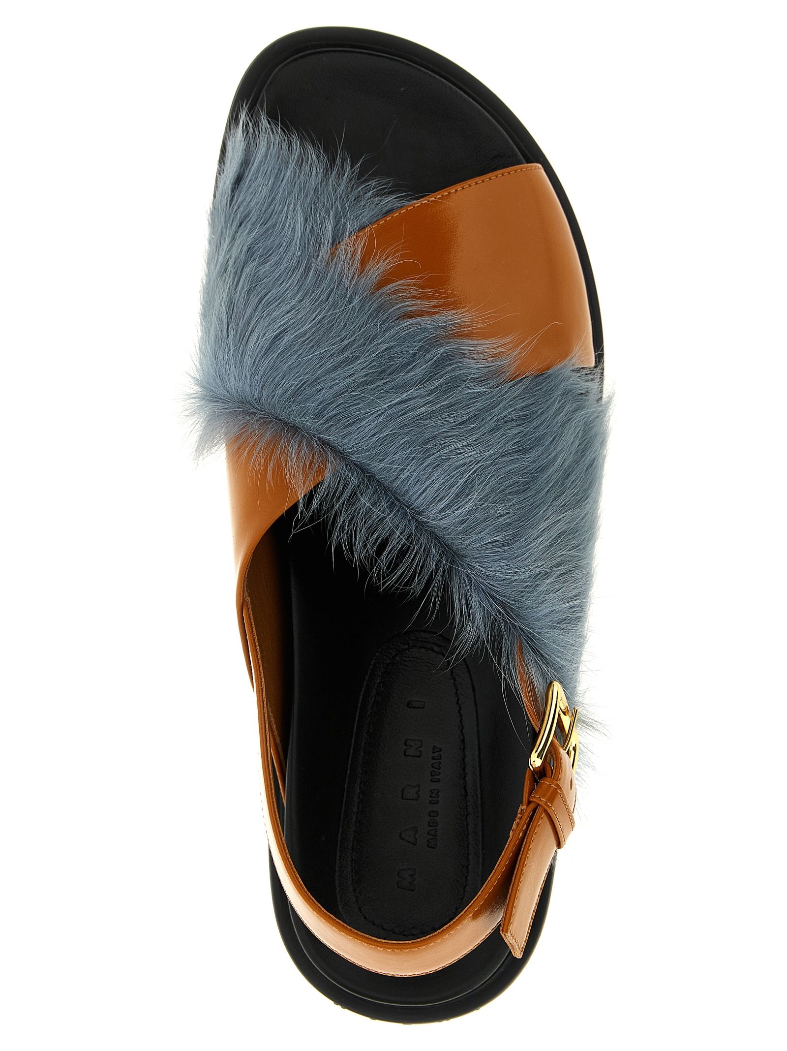 Lamb Leather Flat Women's Sandals - Marni - Modalova