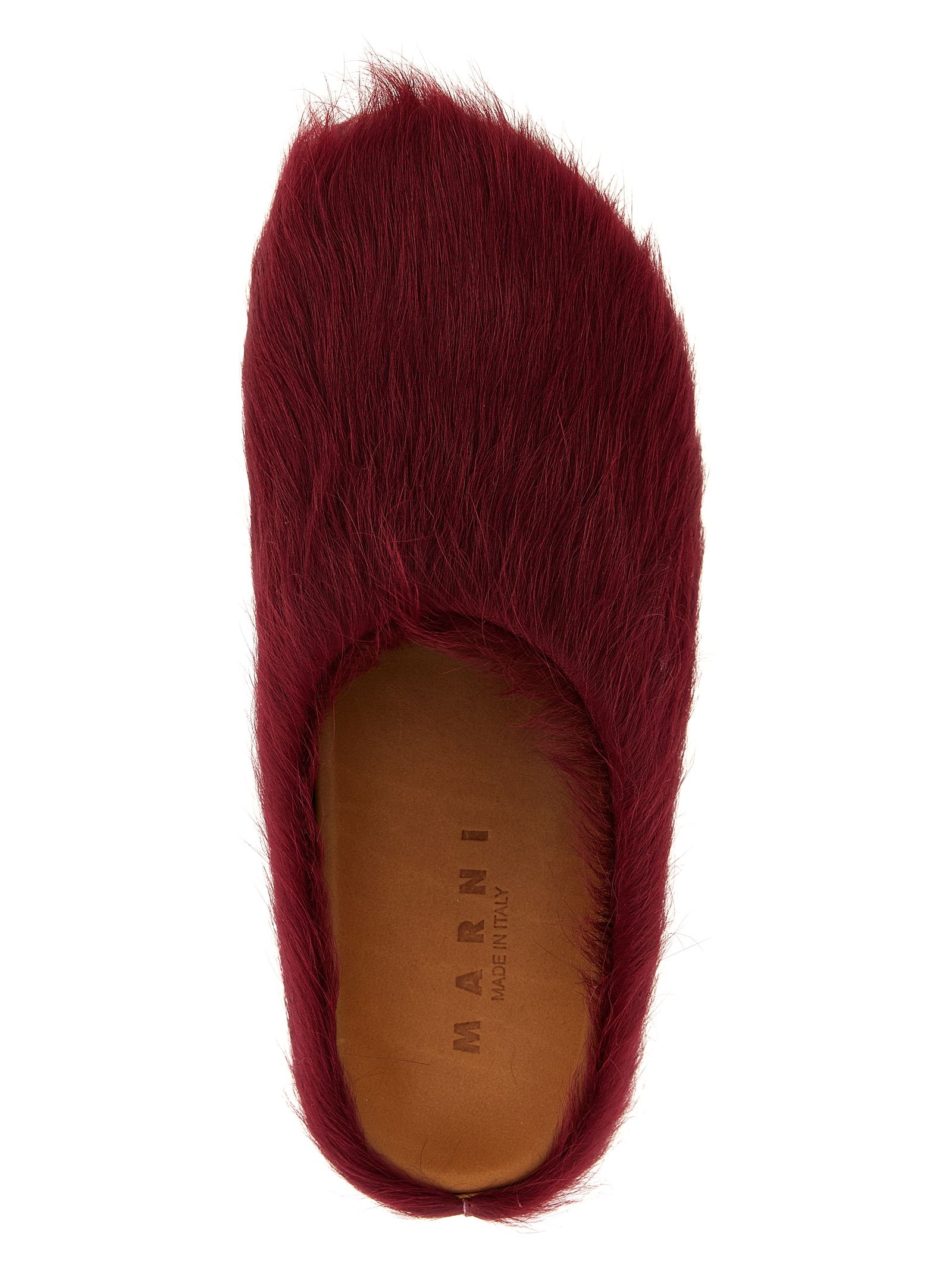 Marni Bordeaux Calfskin Men's Clogs - Marni - Modalova
