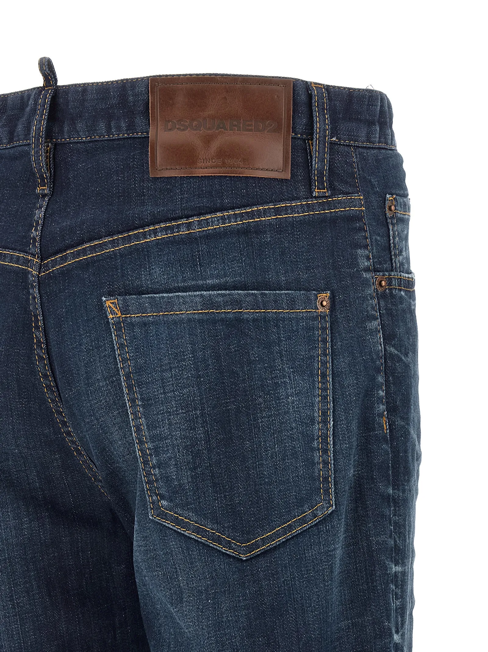 Cotton Straight-Leg Men's Jeans - Dsquared² - Modalova