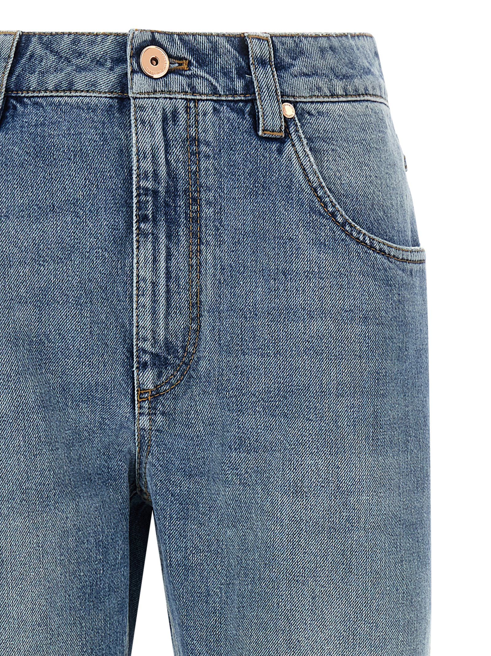 Cotton Straight-Leg Women's Jeans - Brunello Cucinelli - Modalova