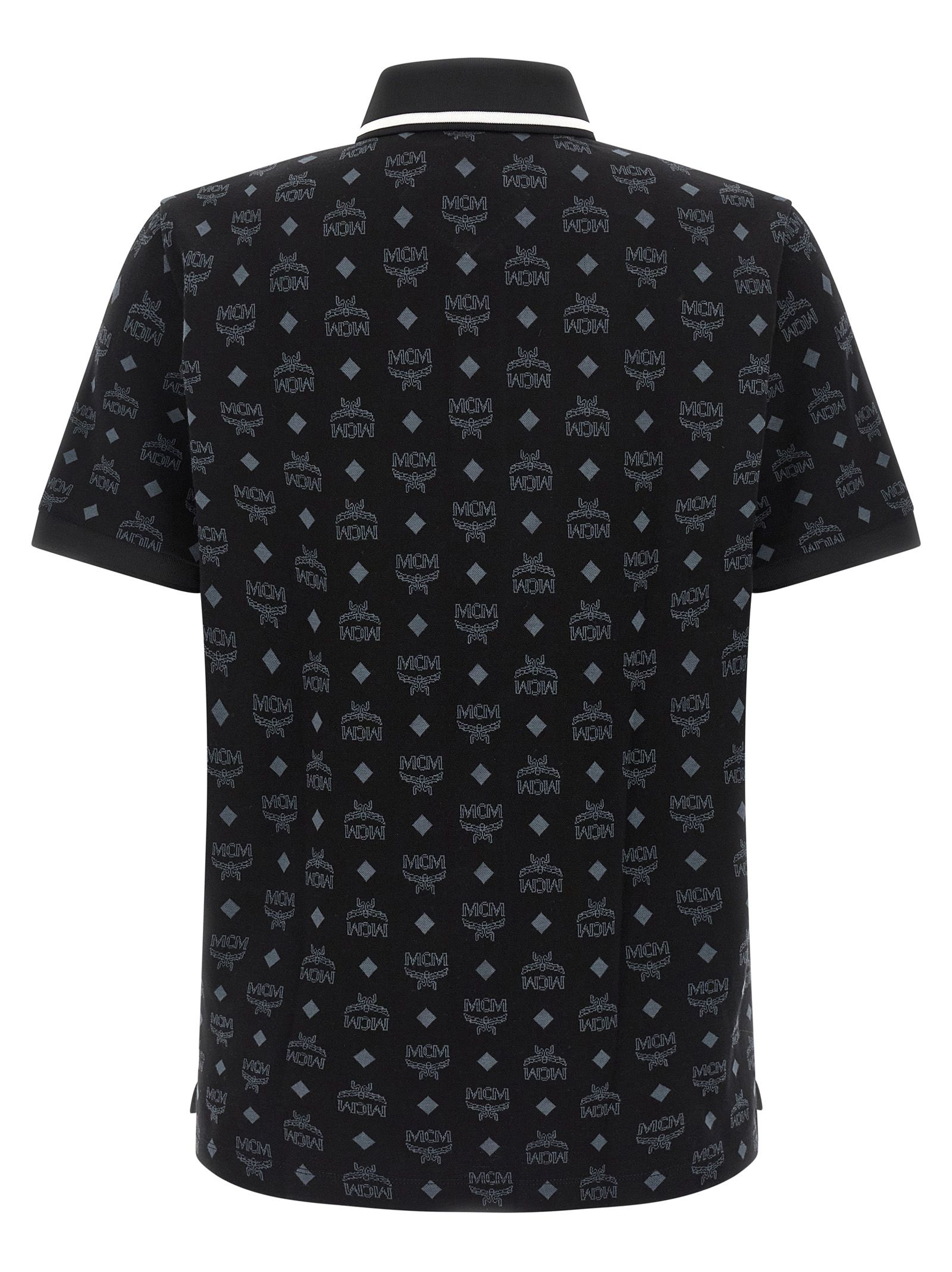 MCM Black Cotton Polo Men's Shirt - MCM - Modalova