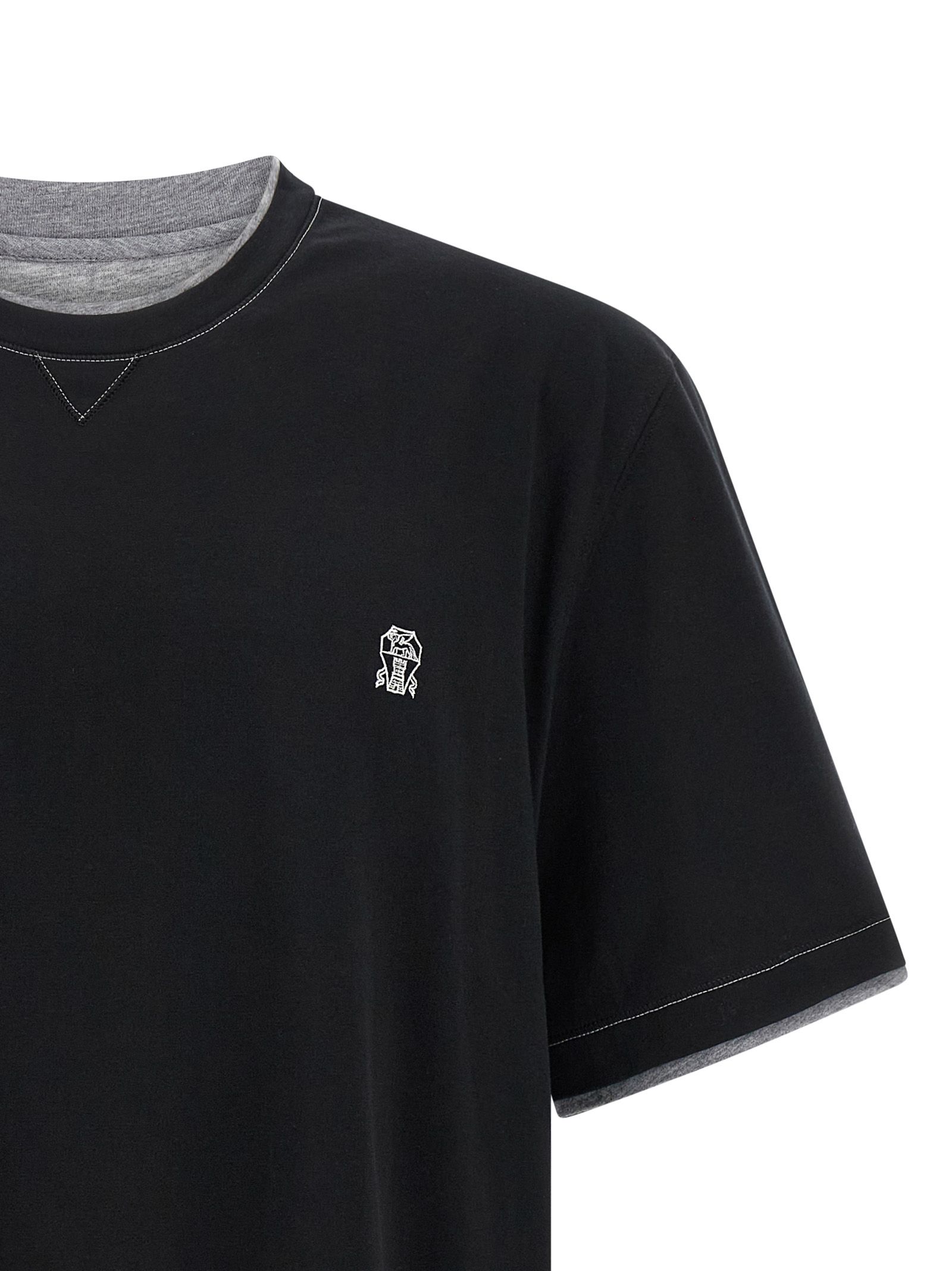 Cotton Men's T-Shirt - Brunello Cucinelli - Modalova