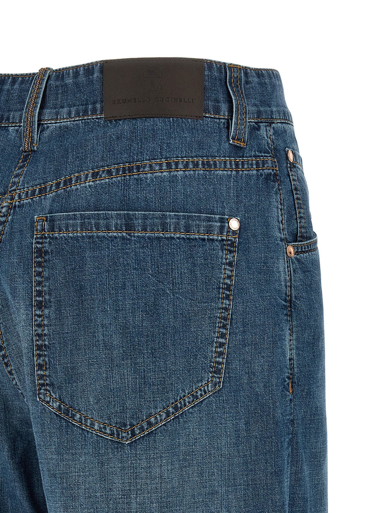 Cotton Relaxed Fit Women's Jeans - Brunello Cucinelli - Modalova