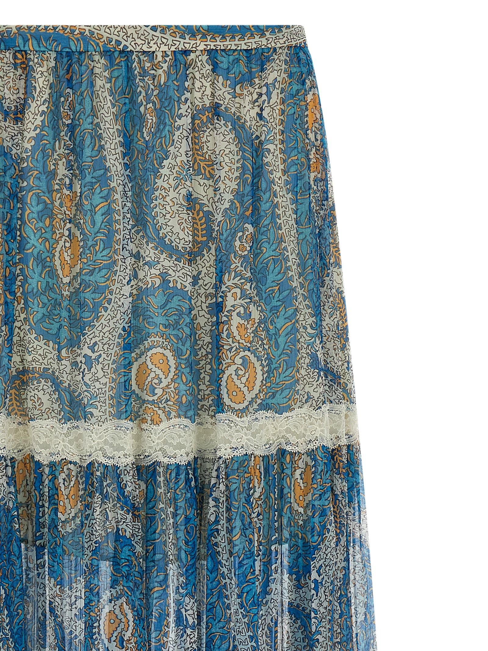 Etro Blue Silk Mini Women's Skirt - Etro - Modalova