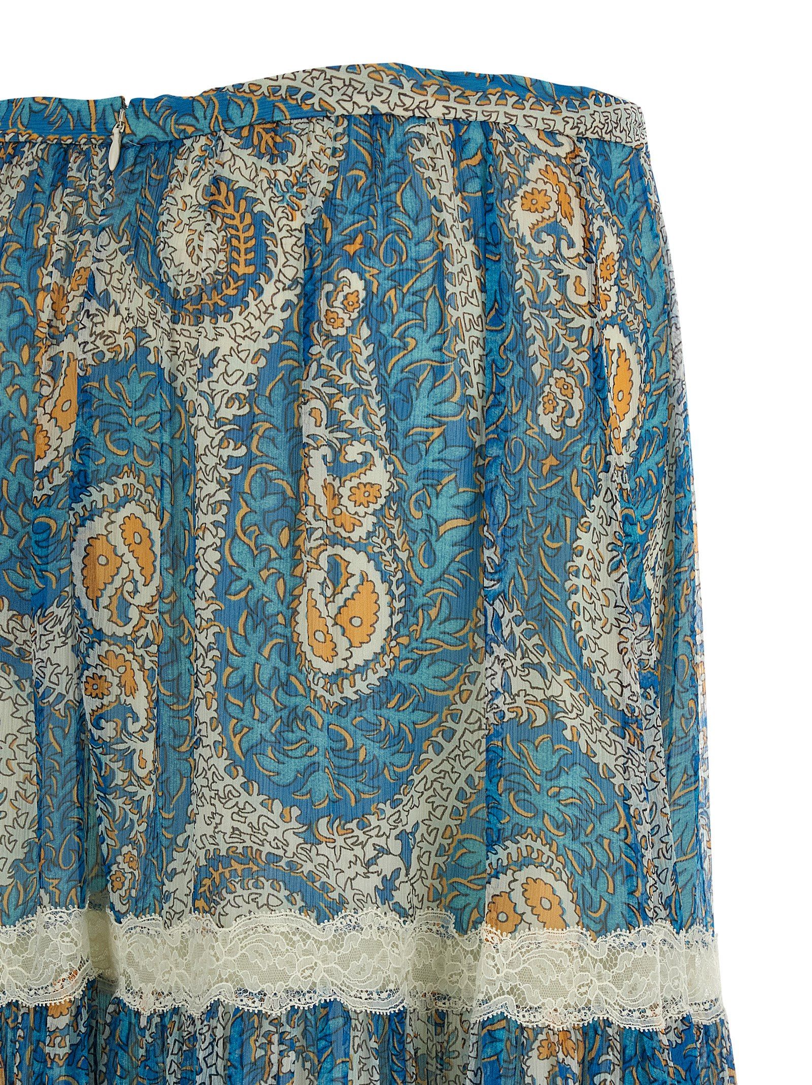 Etro Blue Silk Mini Women's Skirt - Etro - Modalova