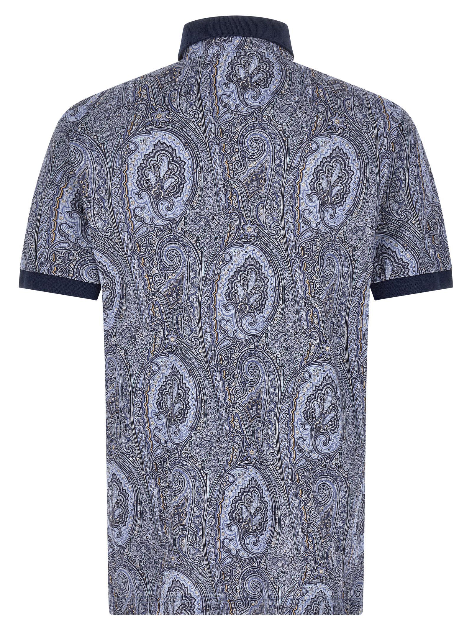 Etro Blue Cotton Polo Men's Shirt - Etro - Modalova