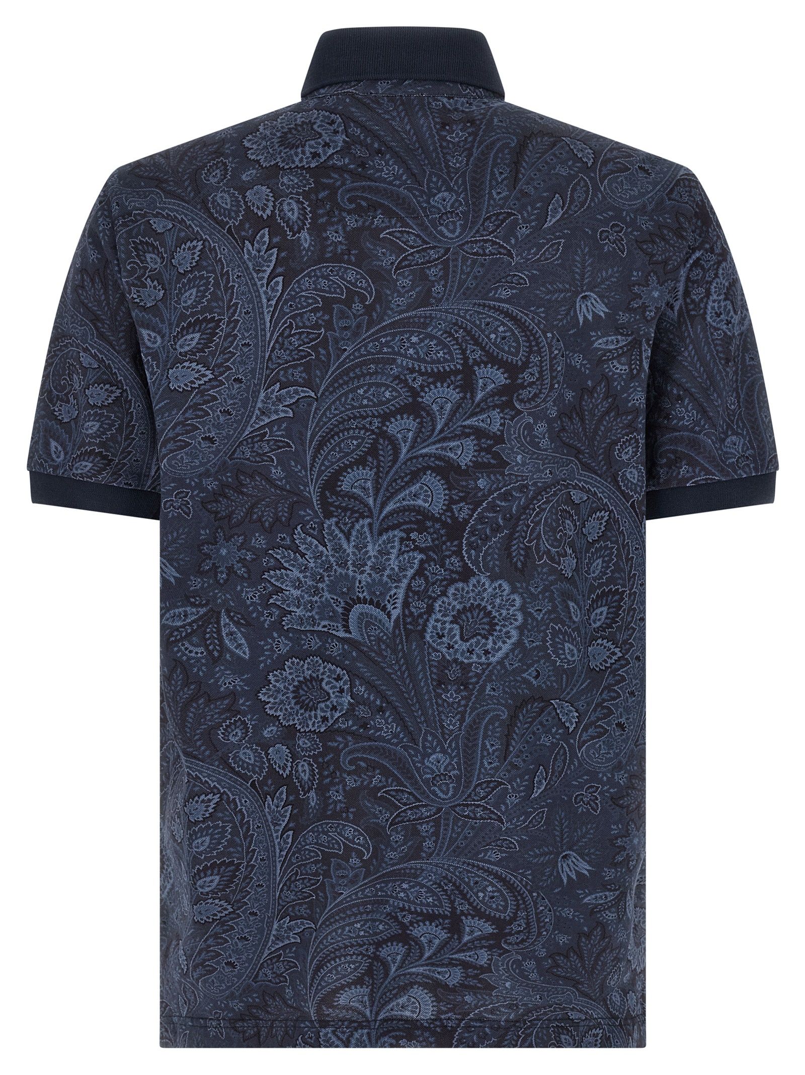 Etro Blue Cotton Polo Men's Shirt - Etro - Modalova