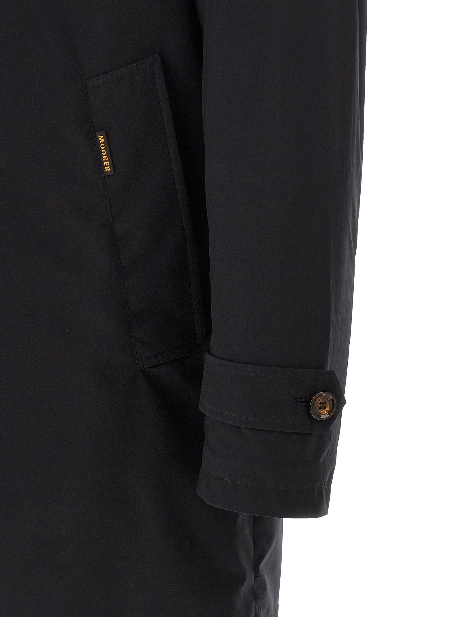 MooRER Blue Polyamide Men's Coat - MooRER - Modalova