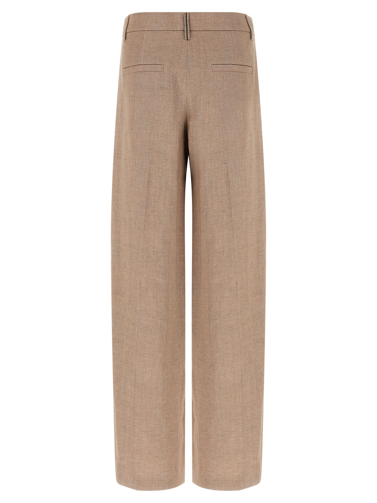 Linen Flared Women's Pants - Brunello Cucinelli - Modalova