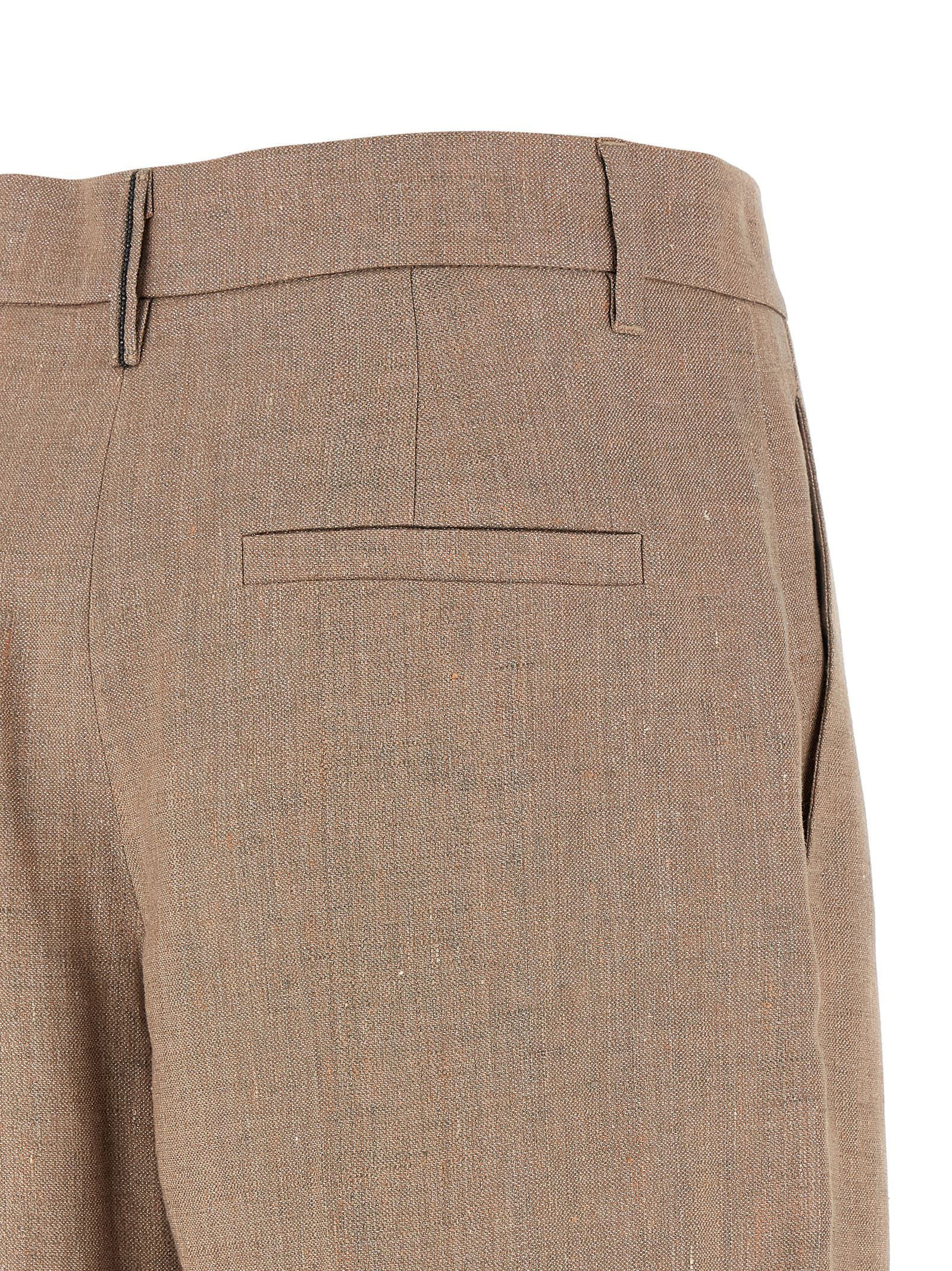 Linen Flared Women's Pants - Brunello Cucinelli - Modalova