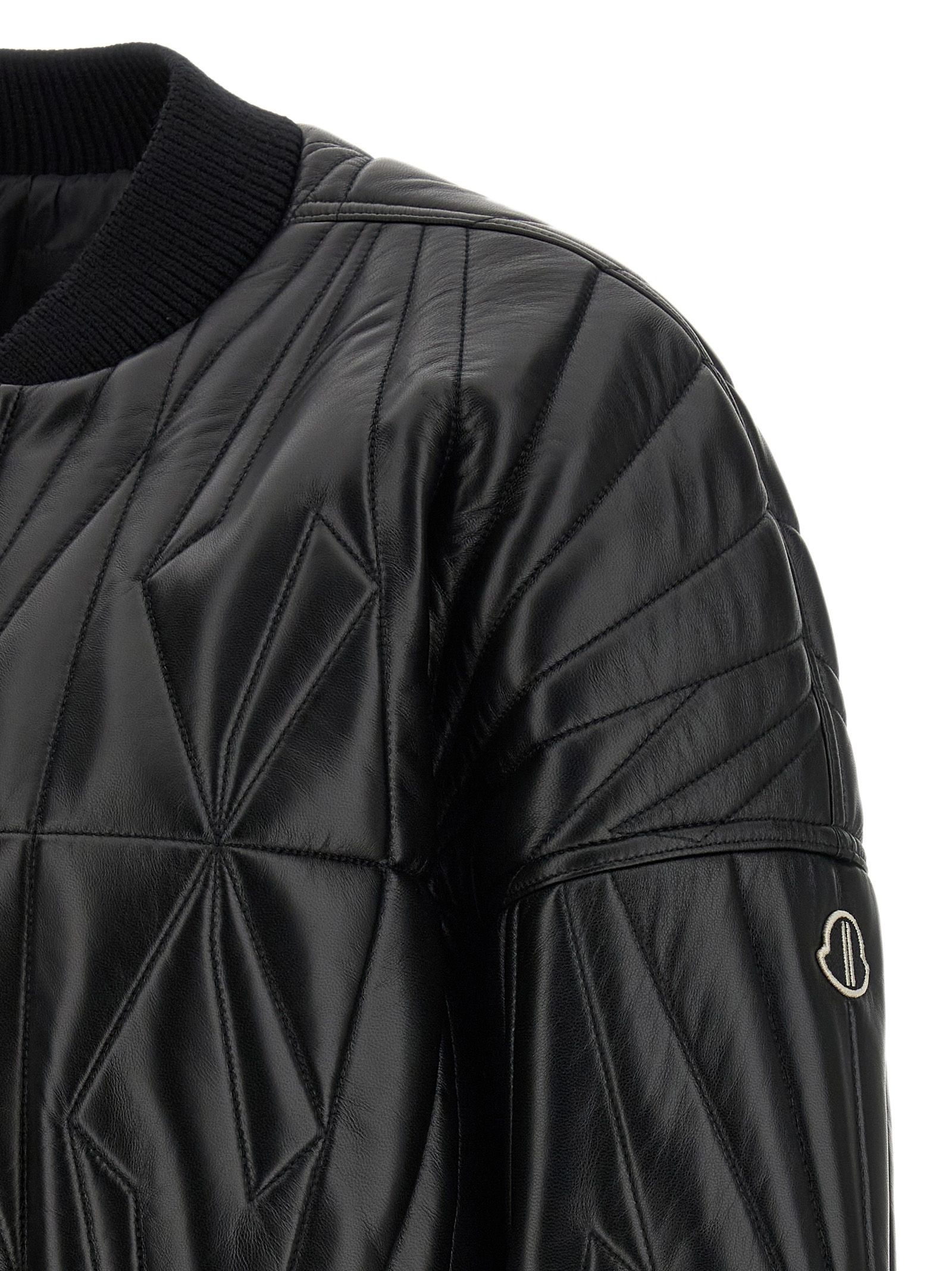 Lamb Leather Leather Men's Jacket - Rick Owens - Modalova