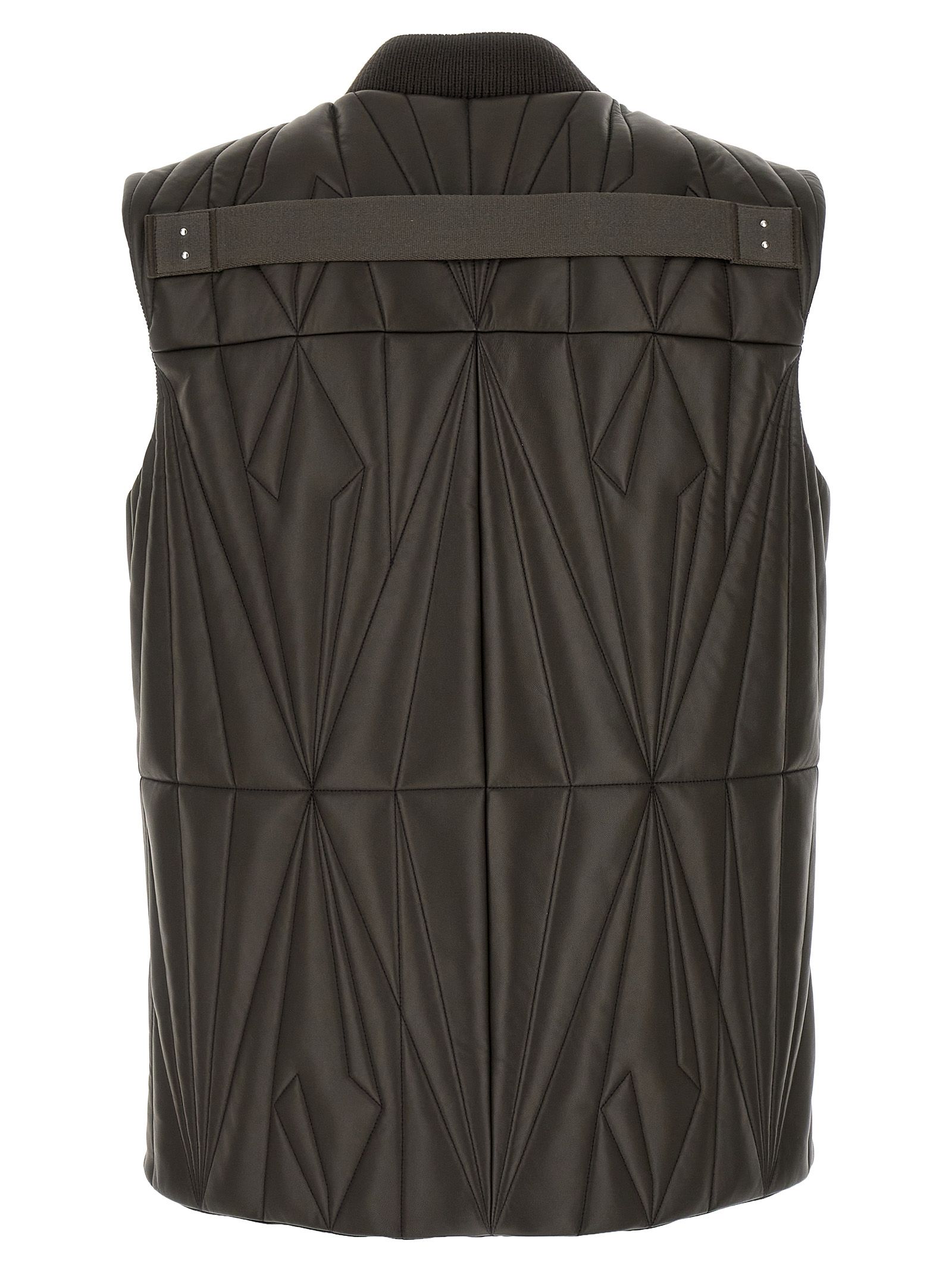 Lamb Leather Sleeveless Men's Jacket - Rick Owens - Modalova