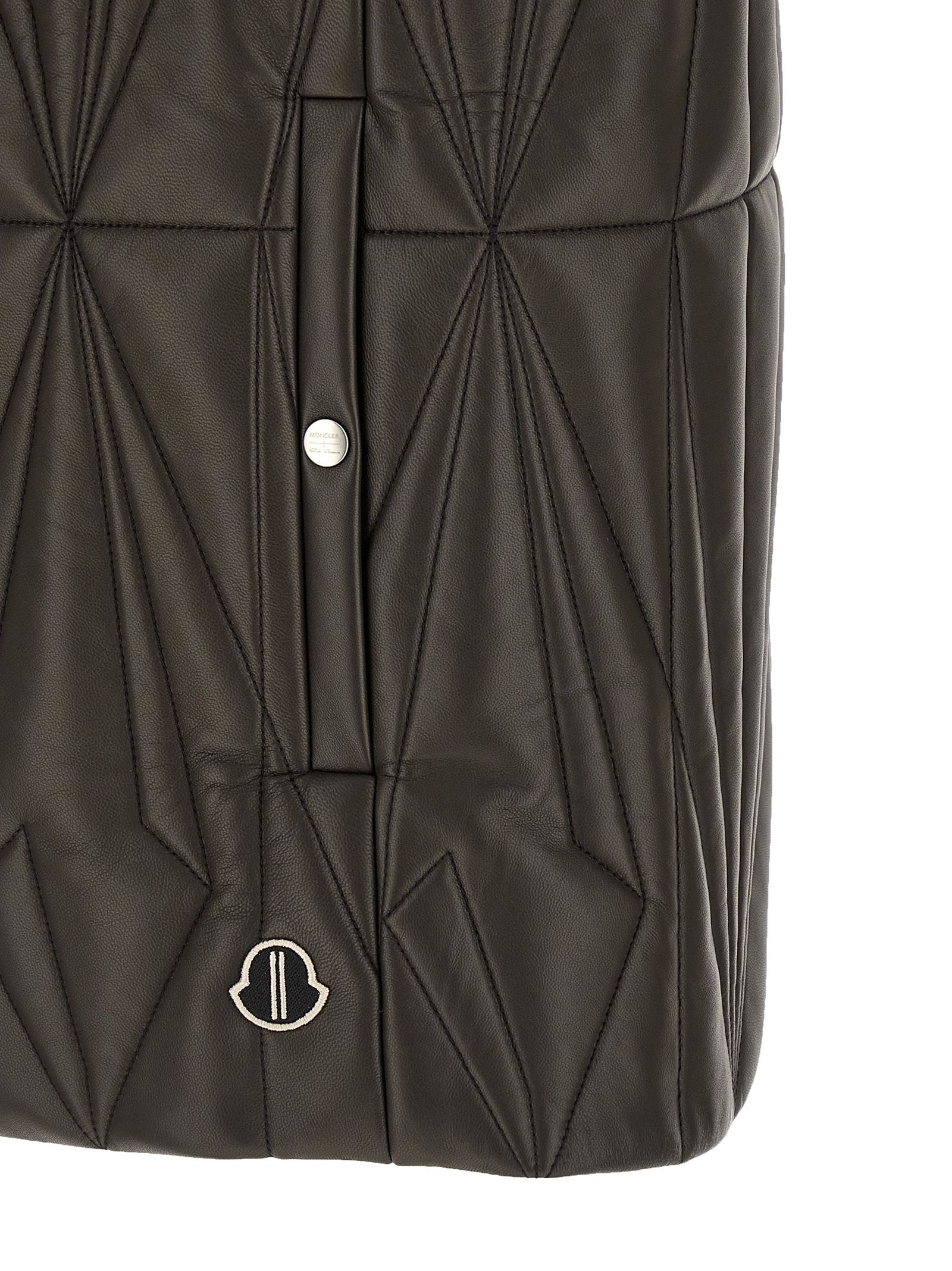 Lamb Leather Sleeveless Men's Jacket - Rick Owens - Modalova