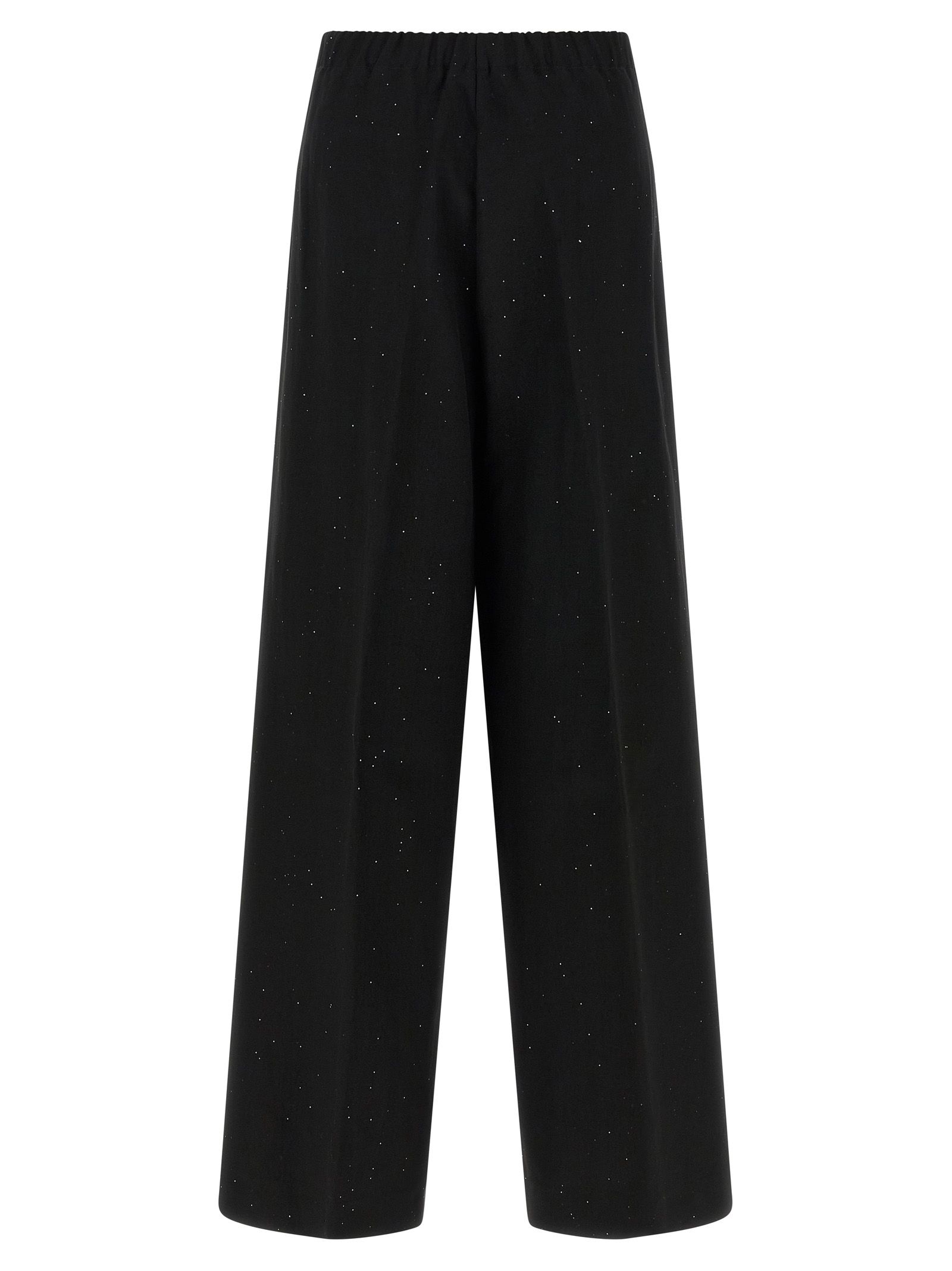 Herno Black Viscose Women's Pants - Herno - Modalova