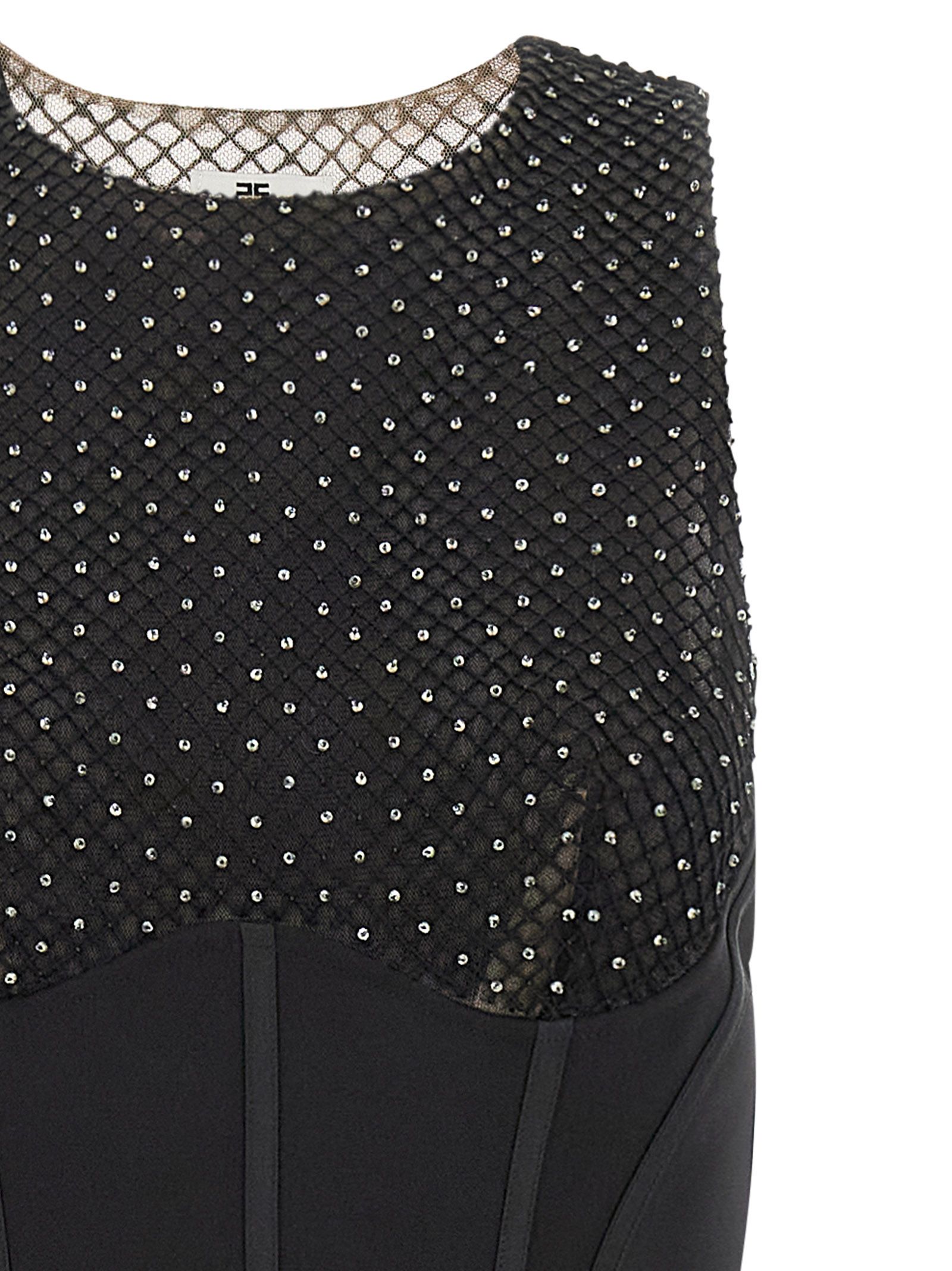Polyester Long Women's Dress - Elisabetta Franchi - Modalova