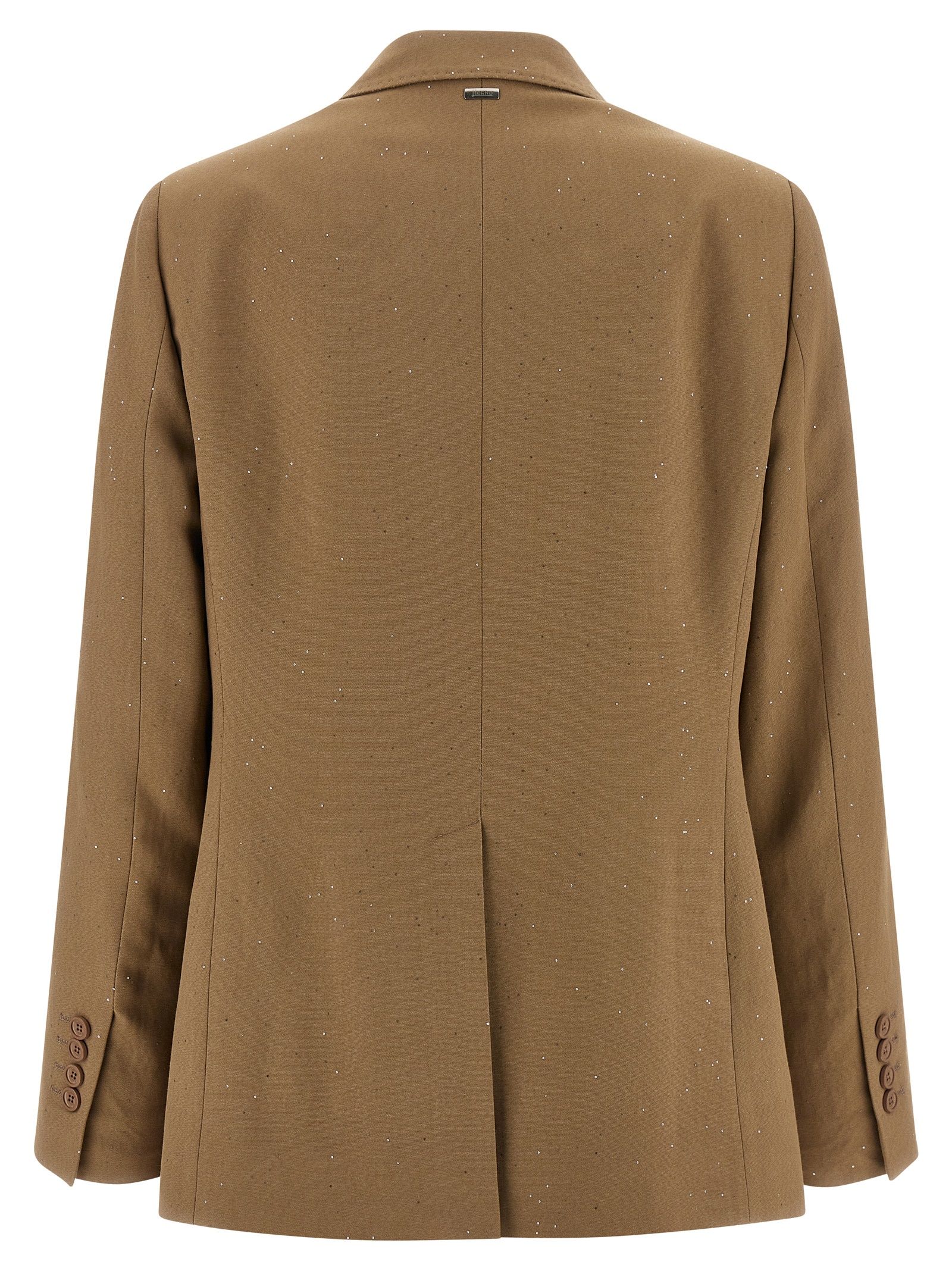 Herno Beige Viscose Women's Blazer - Herno - Modalova