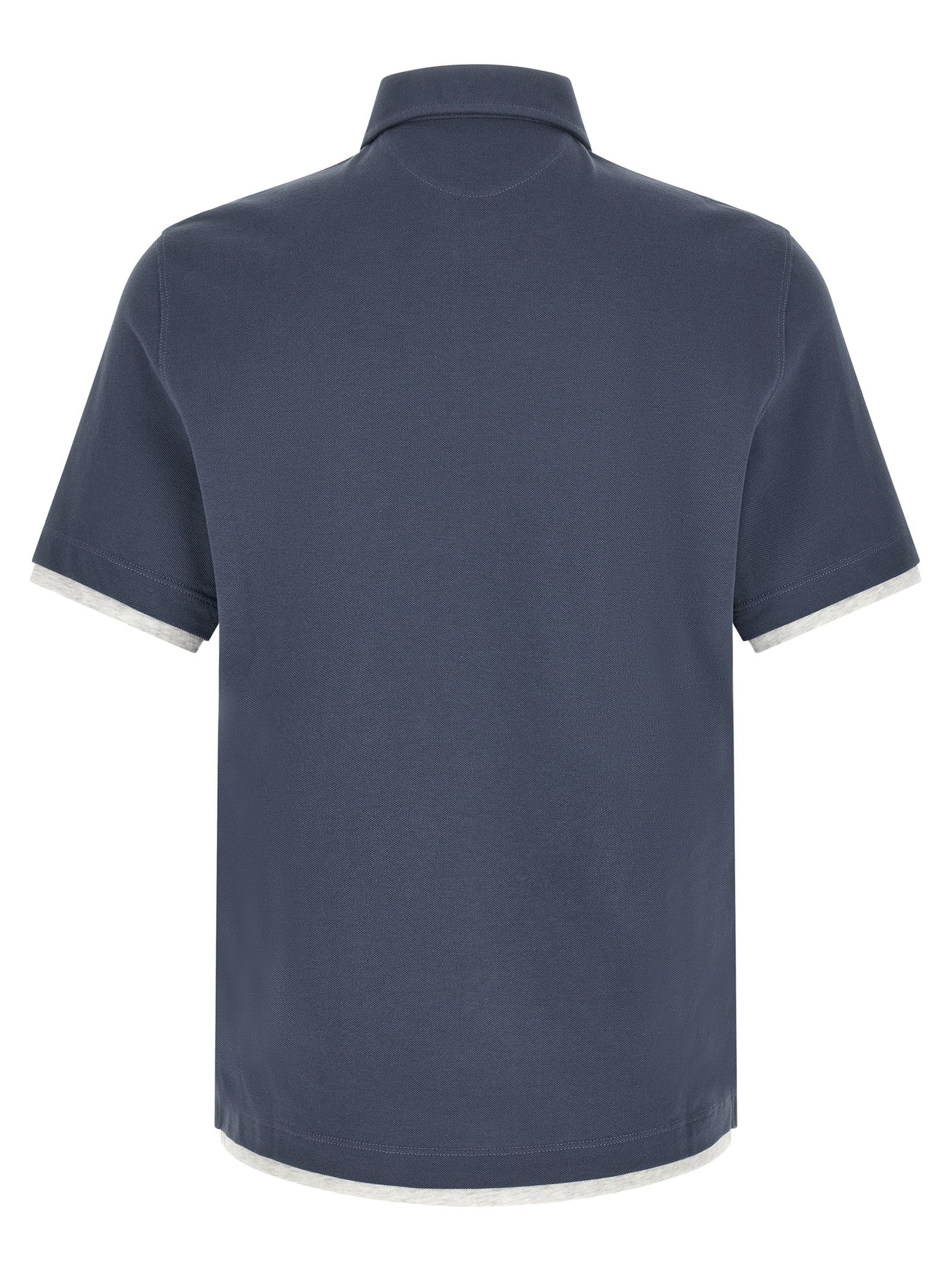 Cotton Polo Men's Shirt - Brunello Cucinelli - Modalova