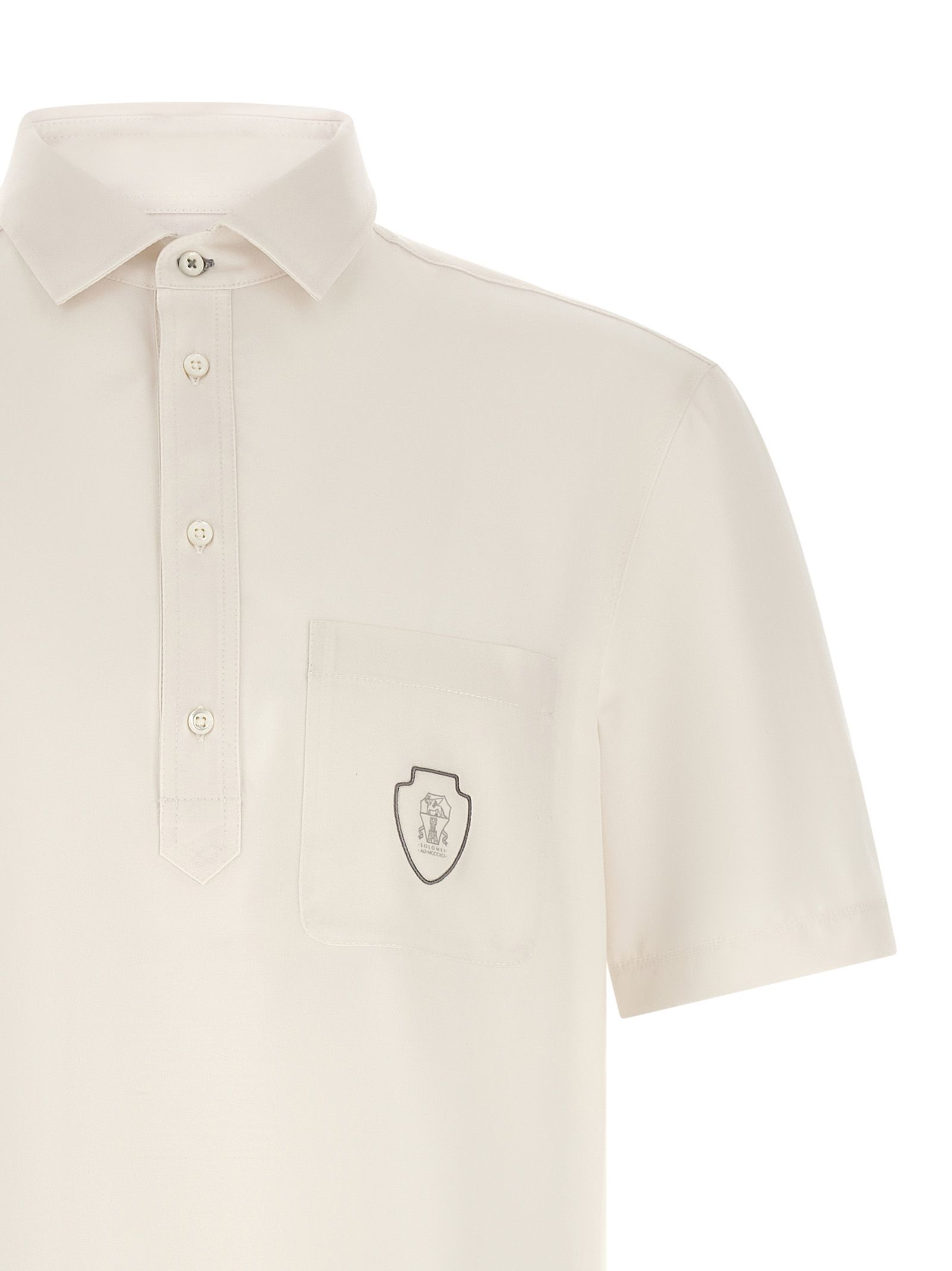 Virgin Wool Polo Men's Shirt - Brunello Cucinelli - Modalova