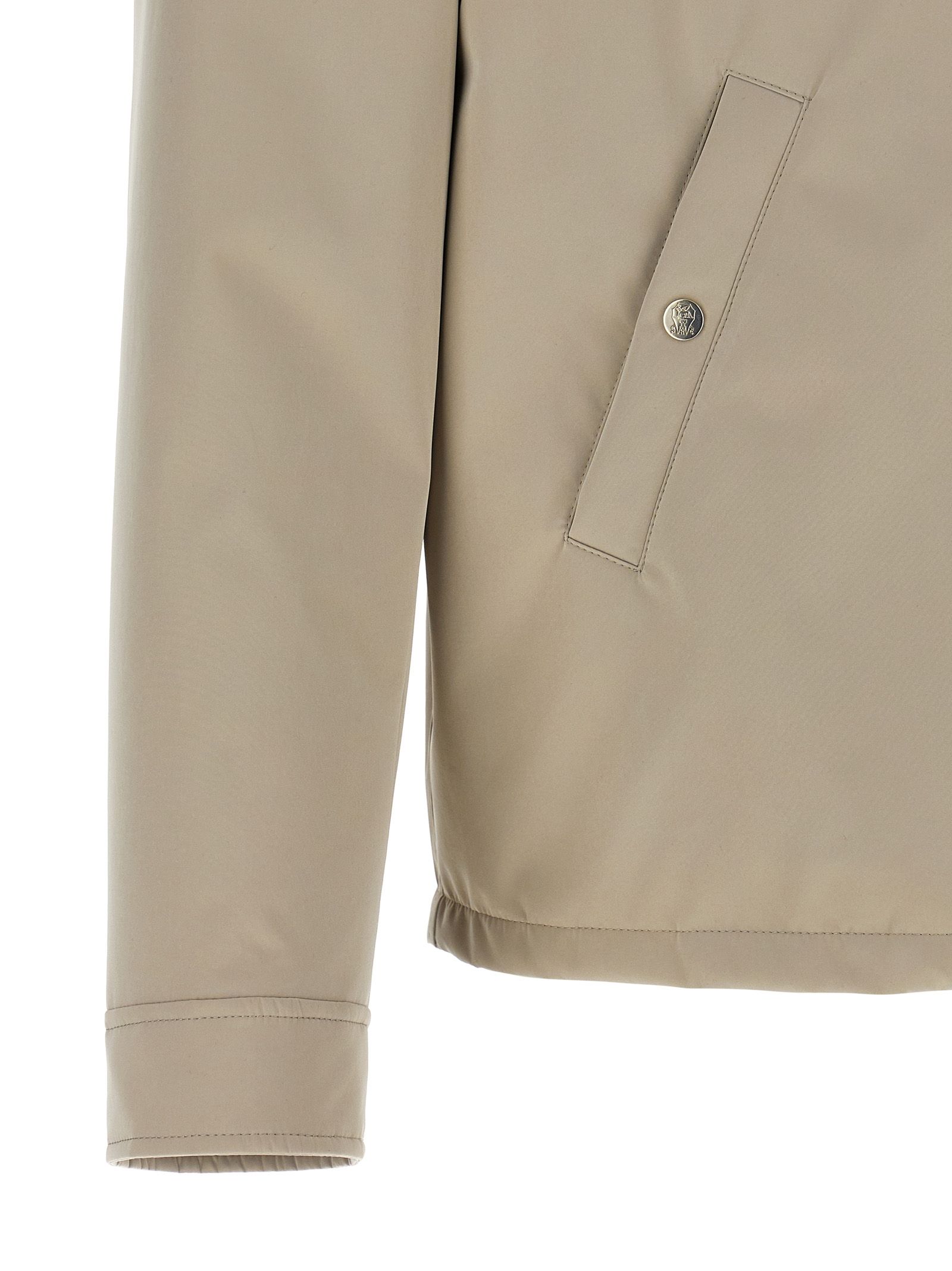 Polyester Full-Length Men's Jacket - Brunello Cucinelli - Modalova