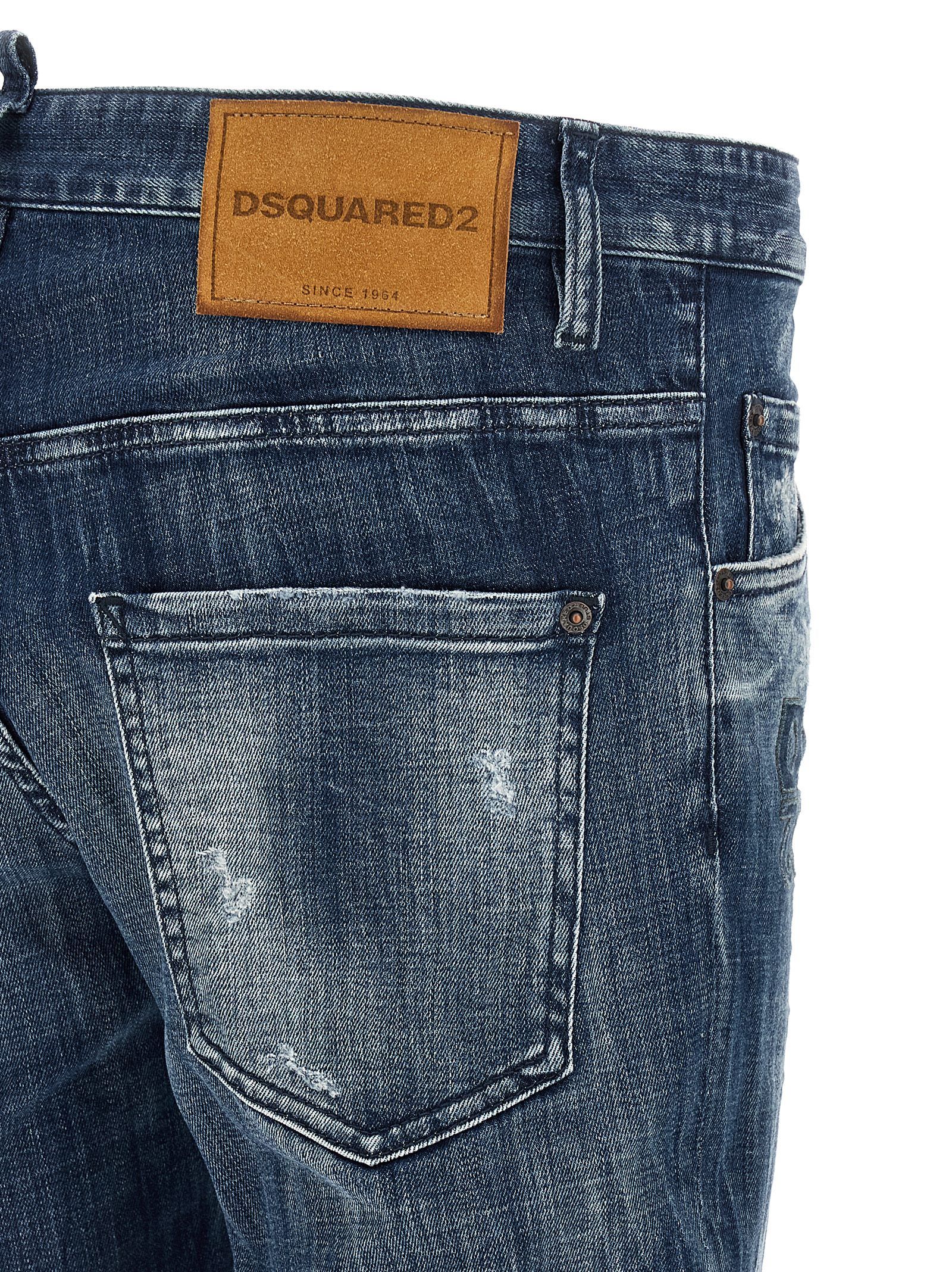 Cotton Relaxed Fit Men's Jeans - Dsquared² - Modalova