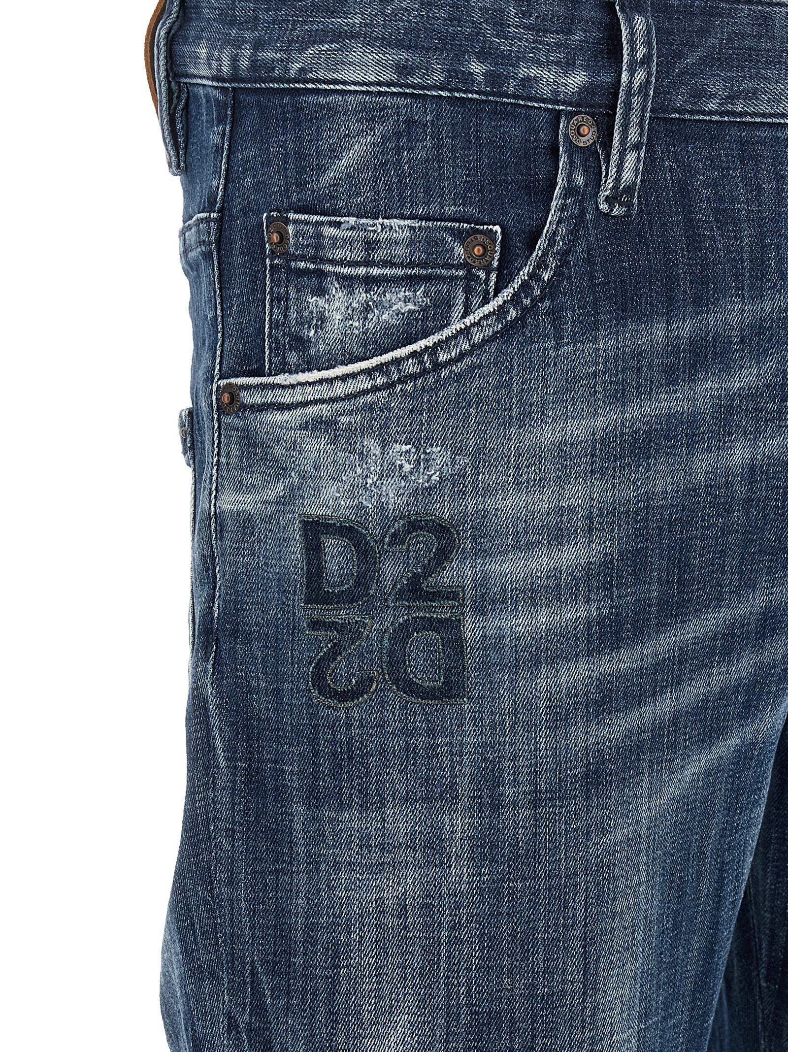 Cotton Relaxed Fit Men's Jeans - Dsquared² - Modalova