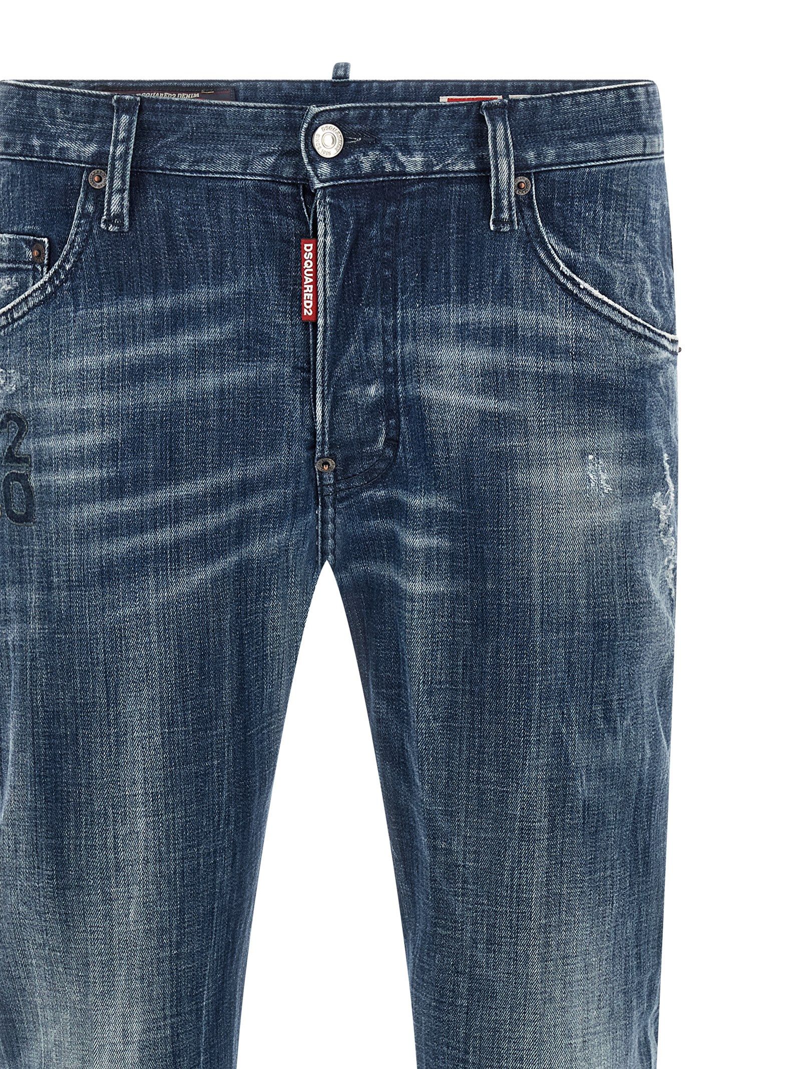 Cotton Relaxed Fit Men's Jeans - Dsquared² - Modalova