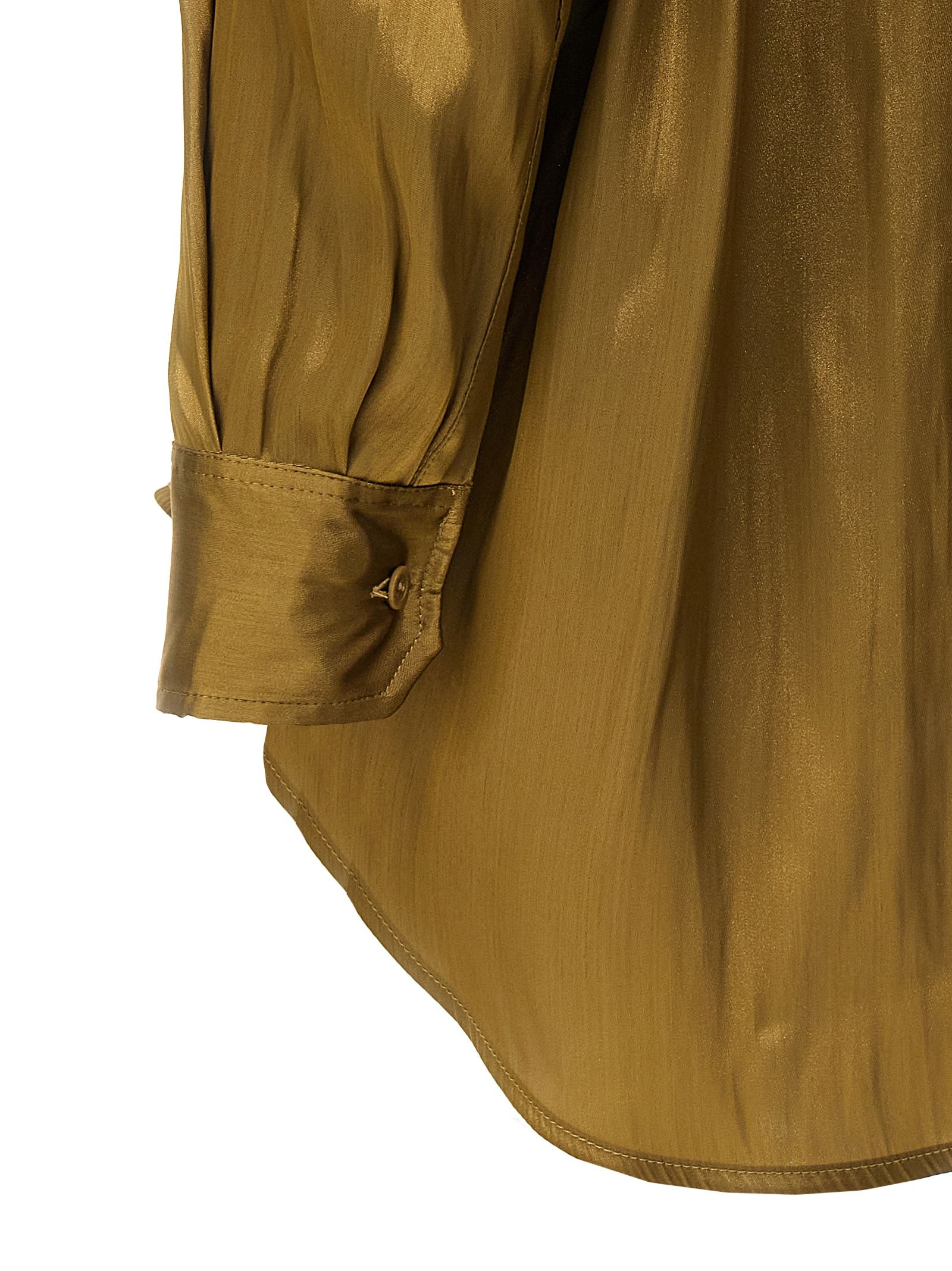 NUDE Gold Polyester Women's Blouse - NUDE - Modalova