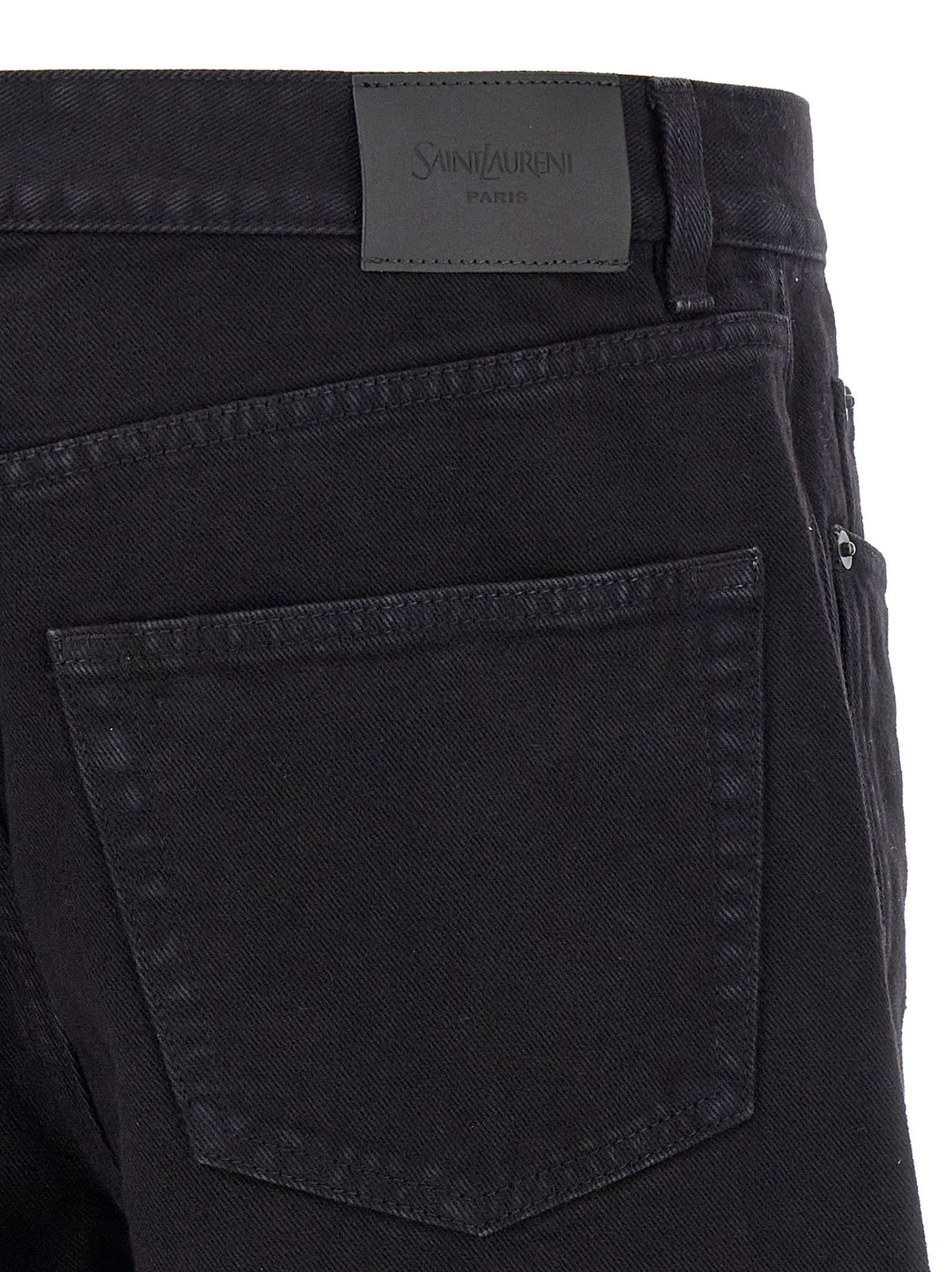 Cotton Straight-Leg Men's Jeans - Saint Laurent - Modalova