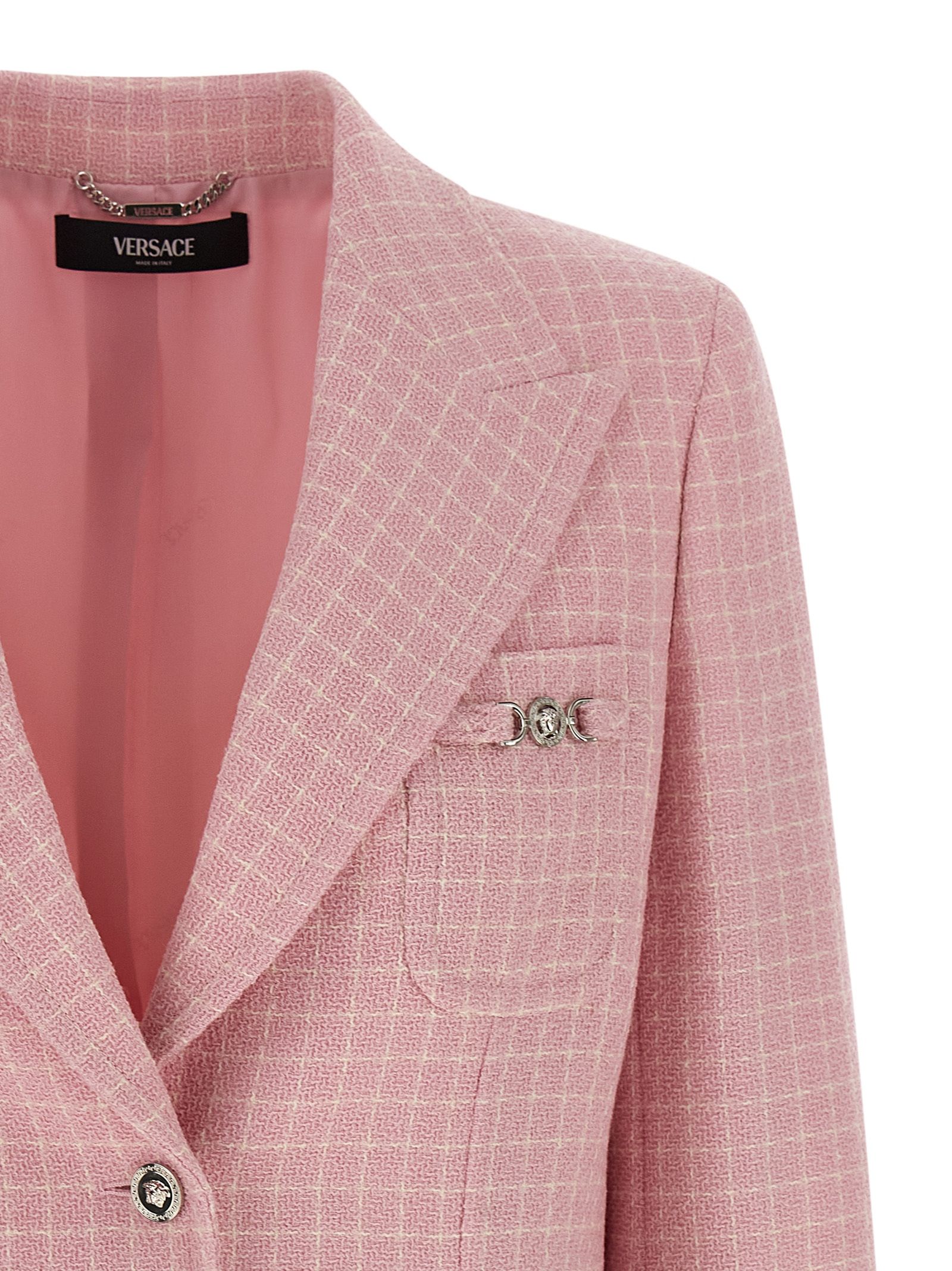 Virgin Wool Women's Blazer - Versace - Modalova