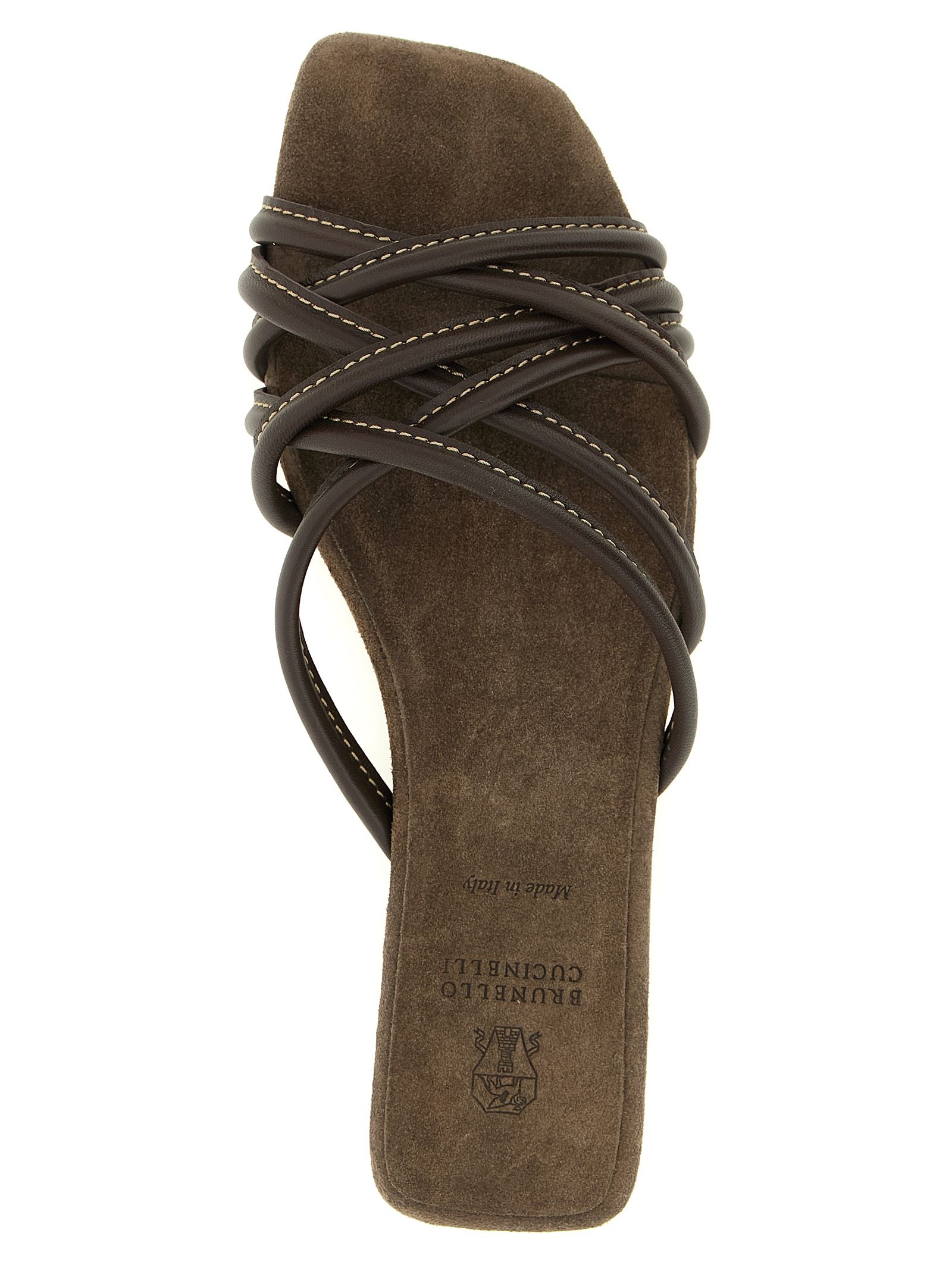 Lamb Leather Women's Slides - Brunello Cucinelli - Modalova