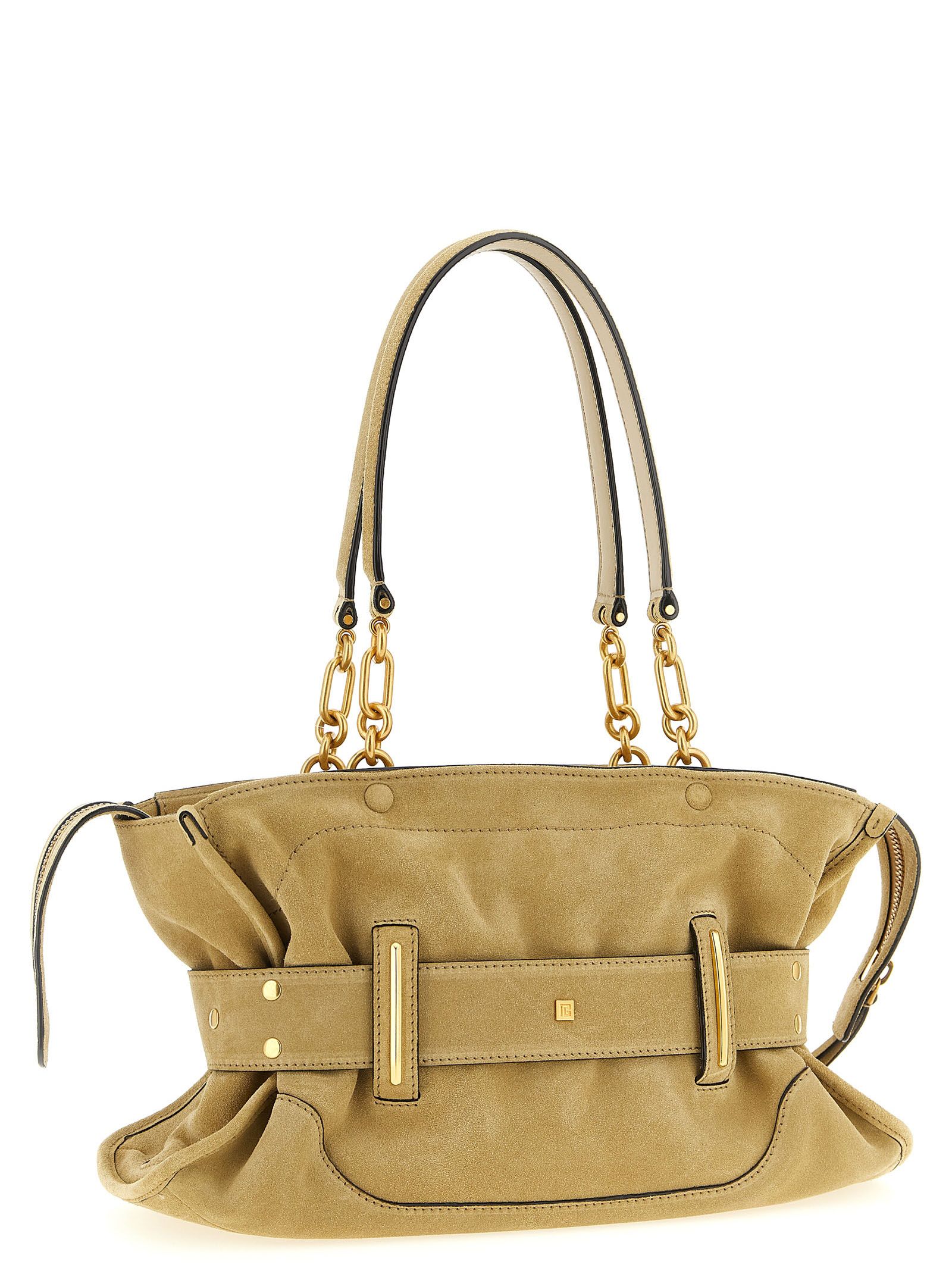 Calfskin Shoulder Women's Bag - Balmain - Modalova