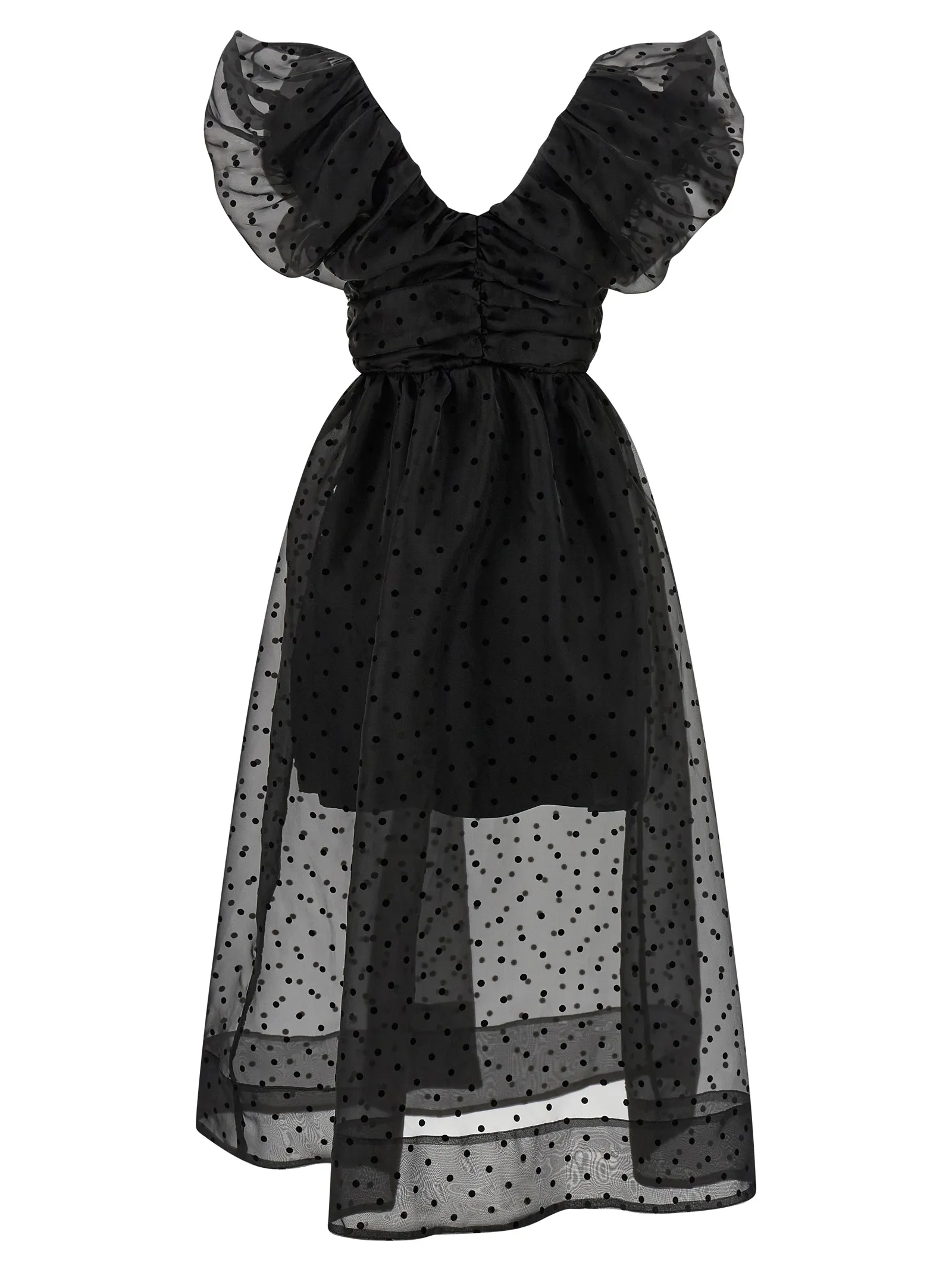 Recycled Polyester Midi Women's Dress - Ganni - Modalova