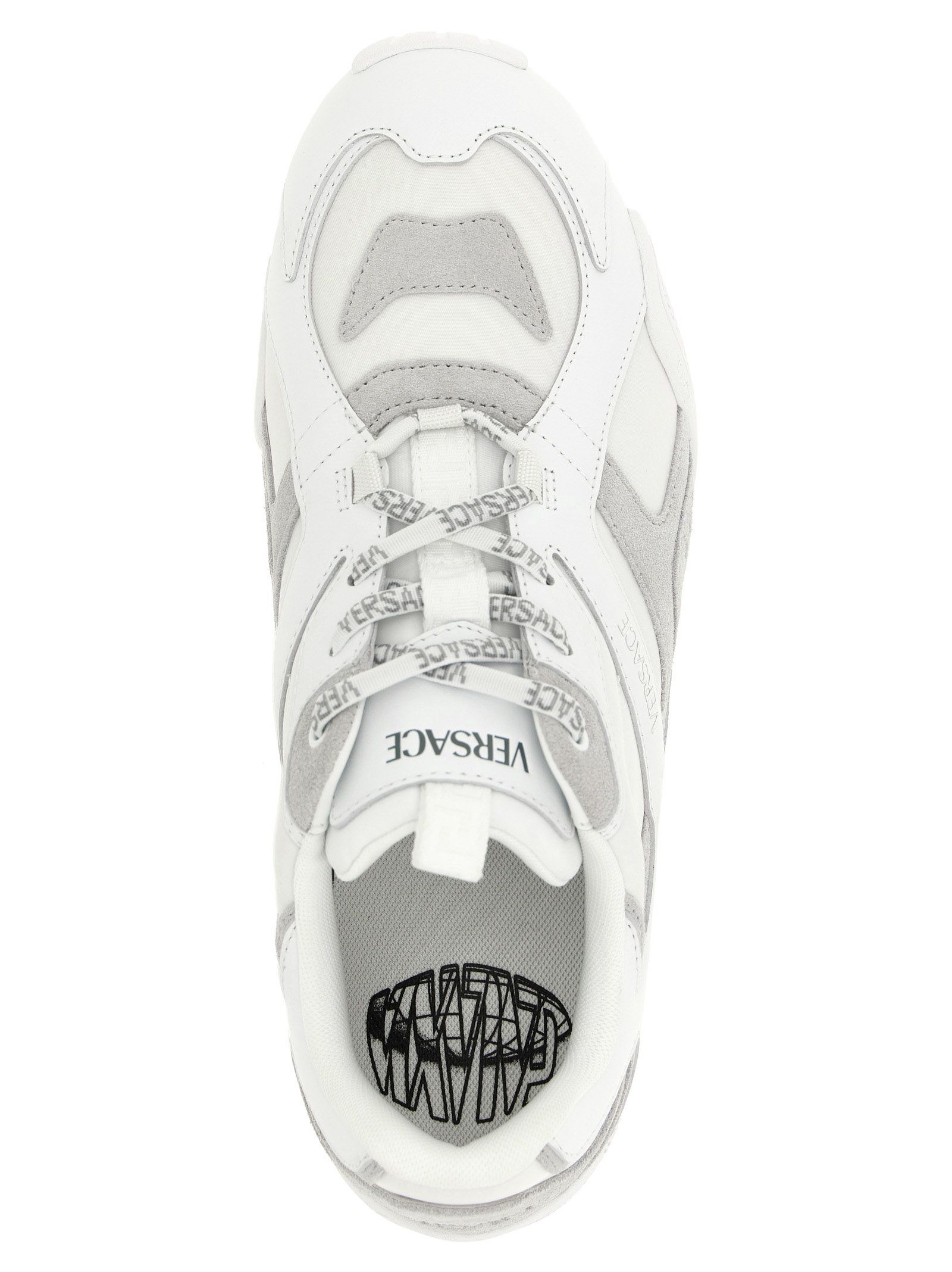 Calfskin Athletic Men's Sneakers - Versace - Modalova