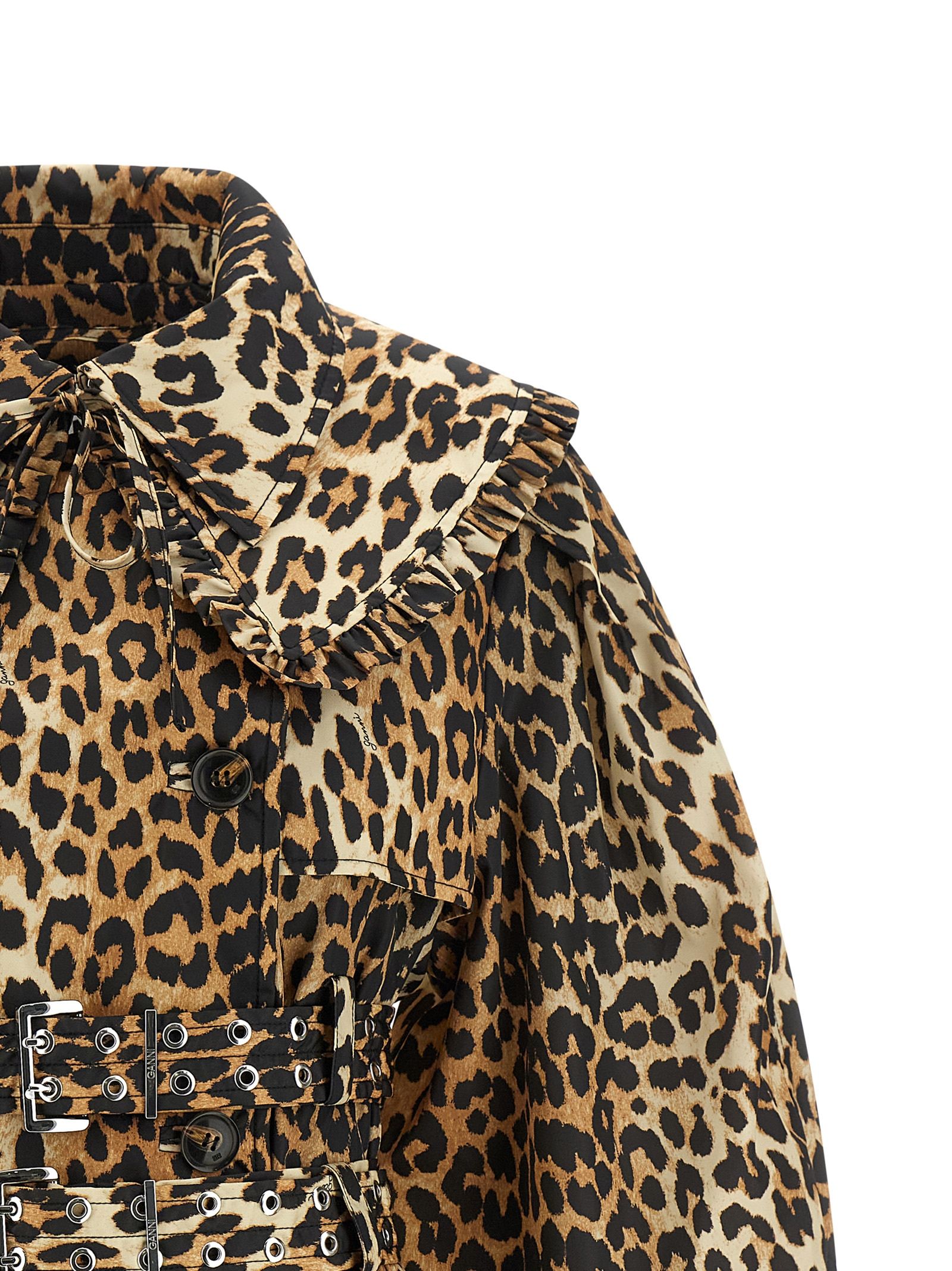 Recycled Polyamide Women's Coat - Ganni - Modalova