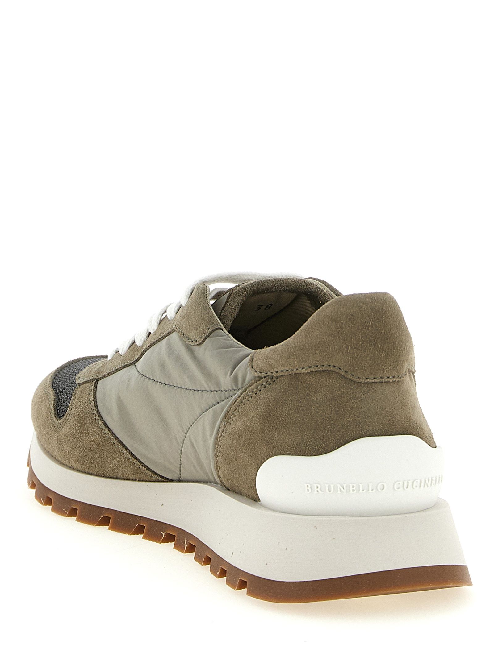 Polyester Athletic Women's Sneakers - Brunello Cucinelli - Modalova