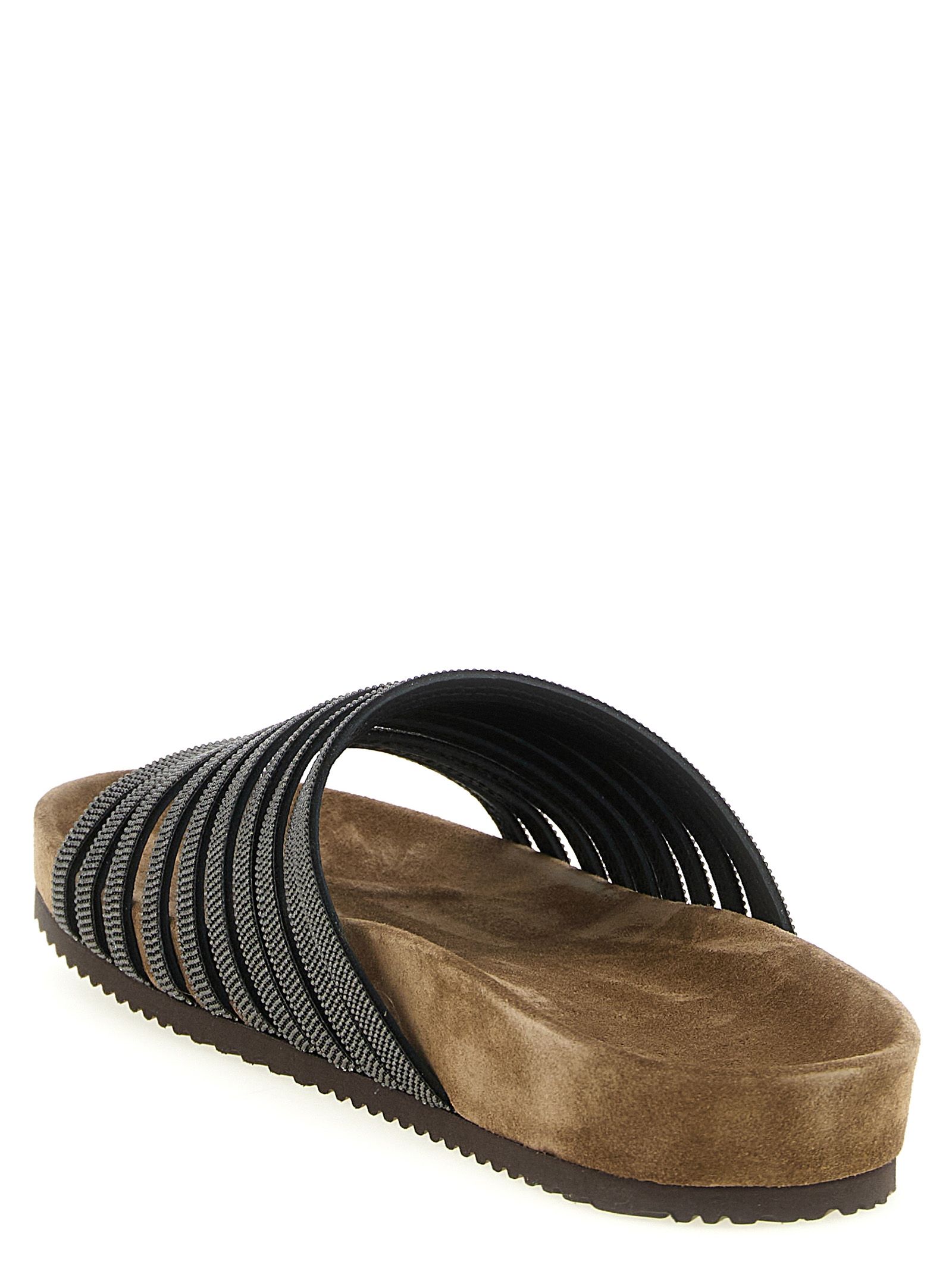 Lamb Leather Women's Slides - Brunello Cucinelli - Modalova