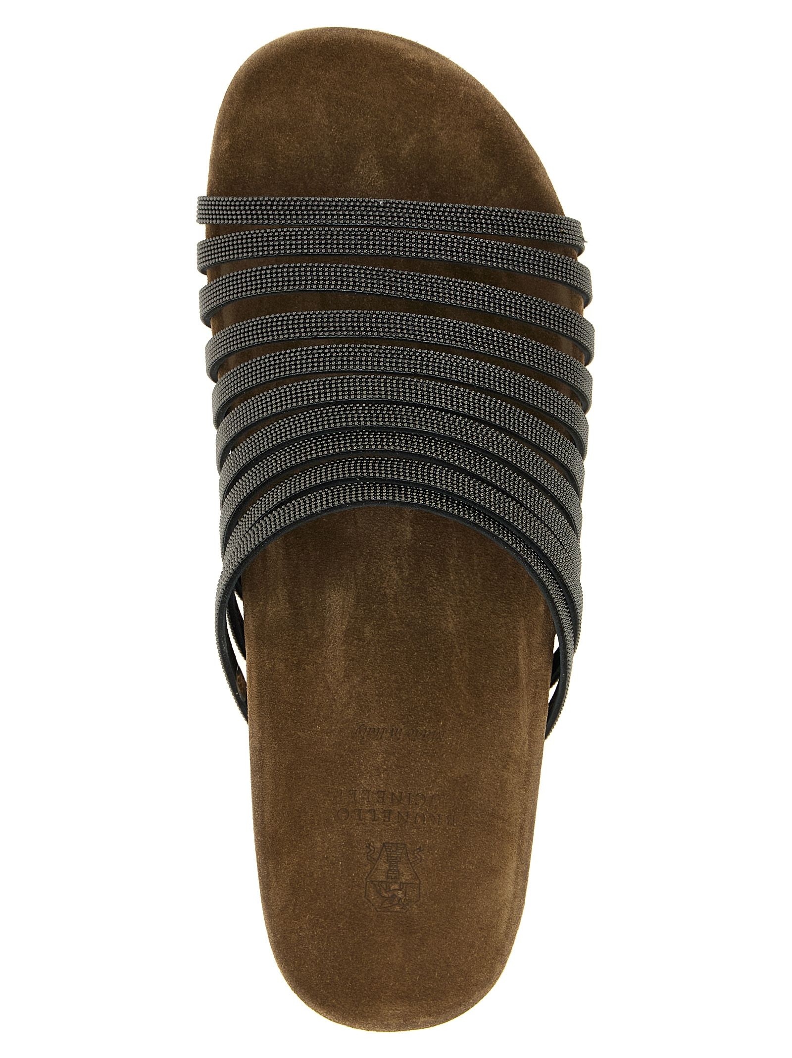 Lamb Leather Women's Slides - Brunello Cucinelli - Modalova