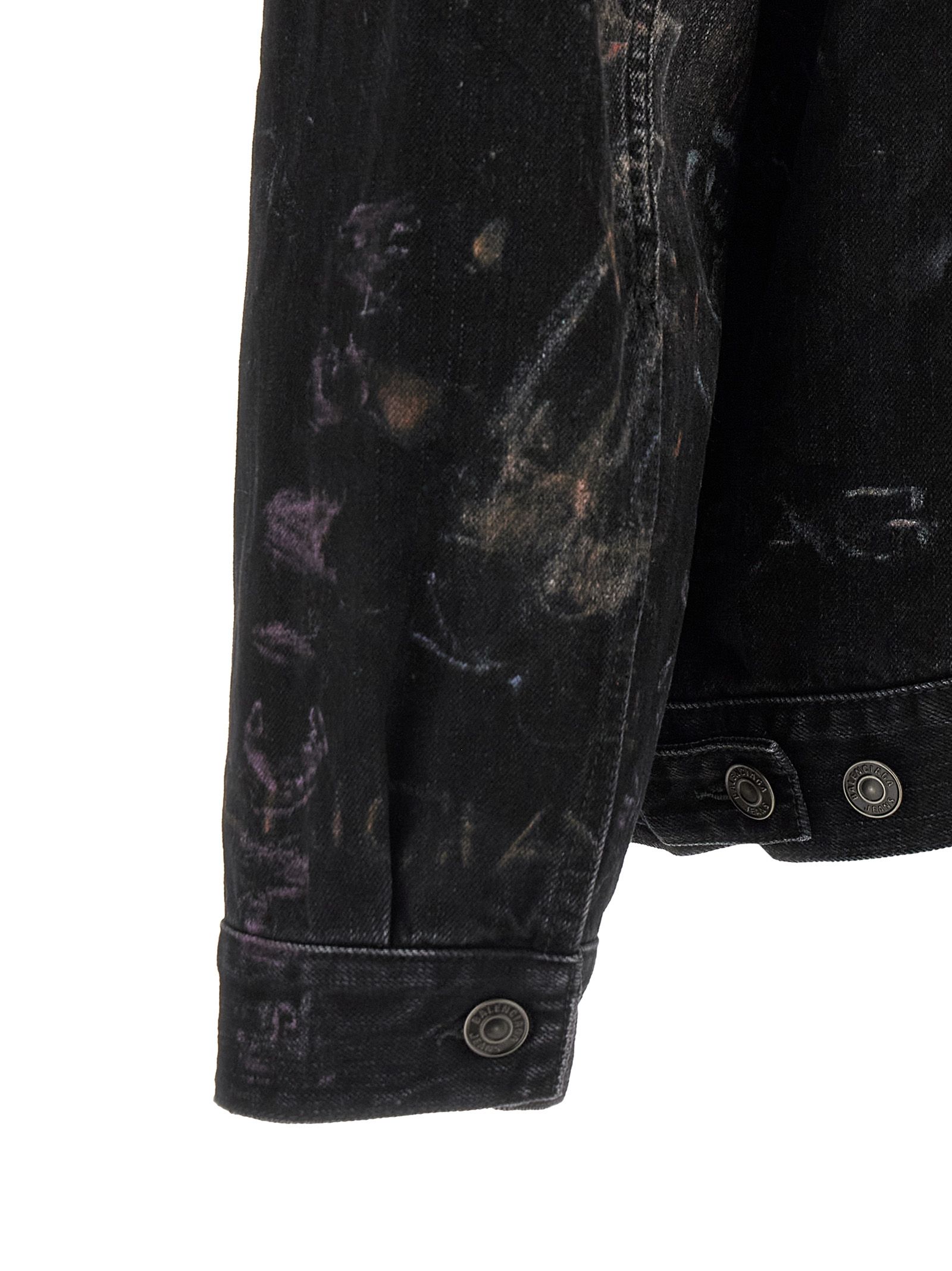 Cotton Denim Men's Jacket - Balenciaga - Modalova